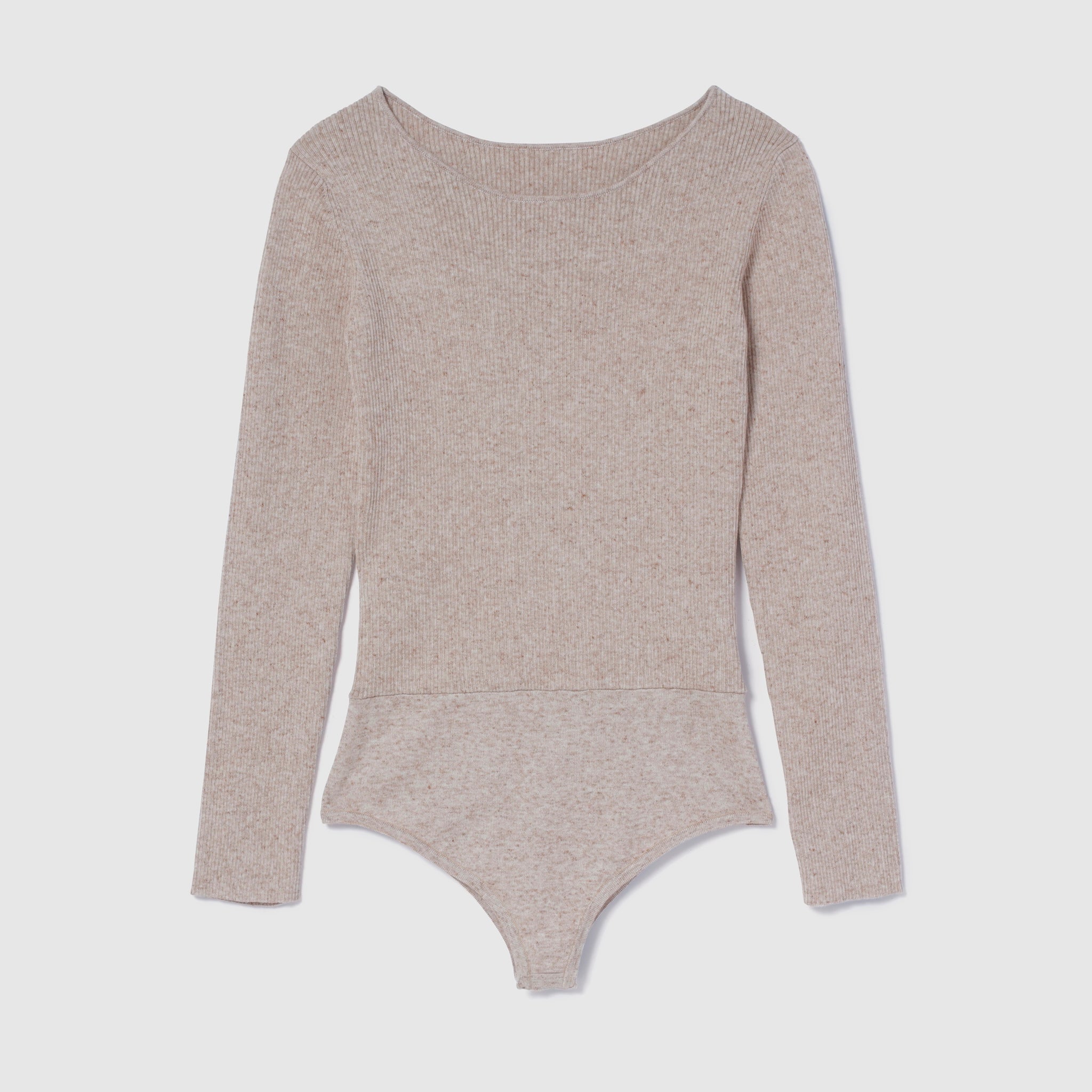 Linen combination 2way crew body suit