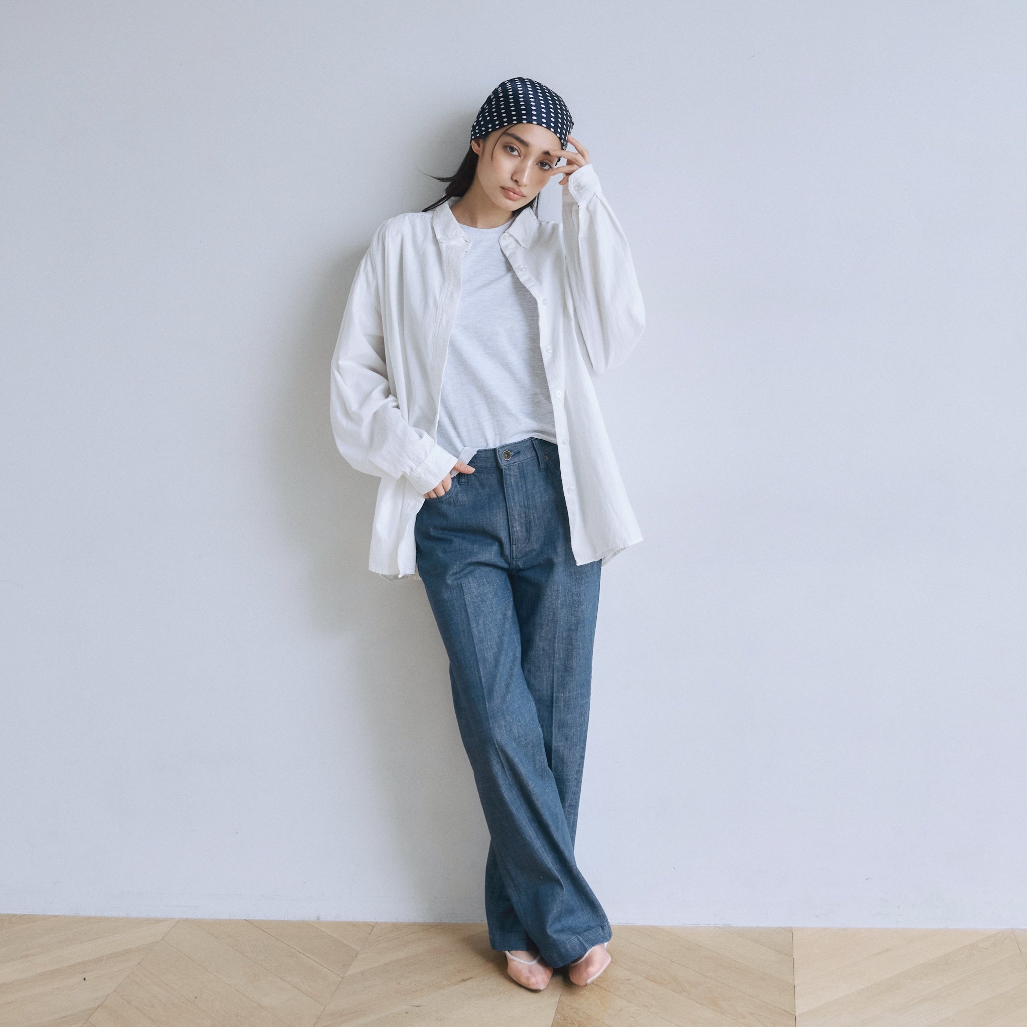 Cotton Washボタンダウンタックシャツ