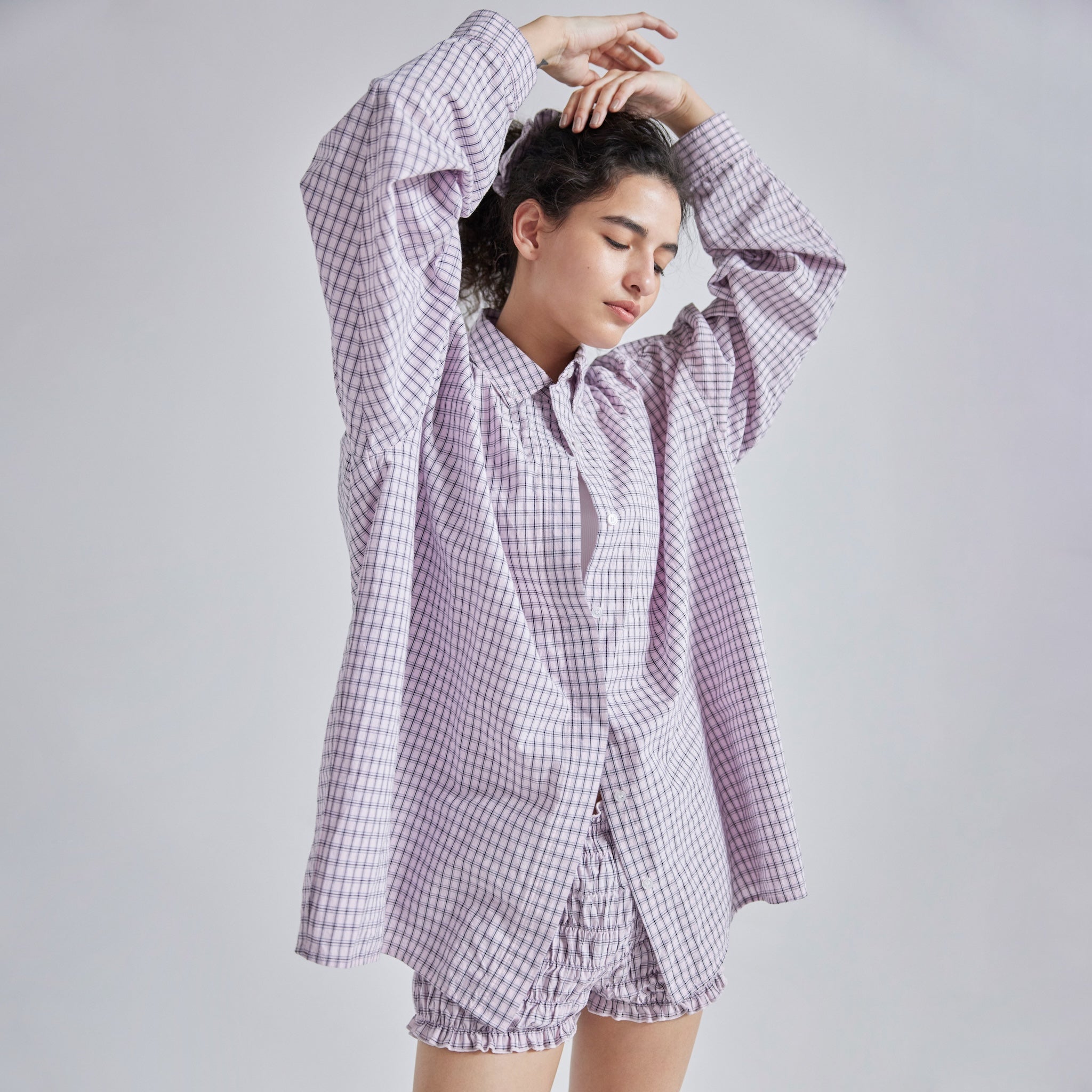 Cotton Washボタンダウンタックシャツ
