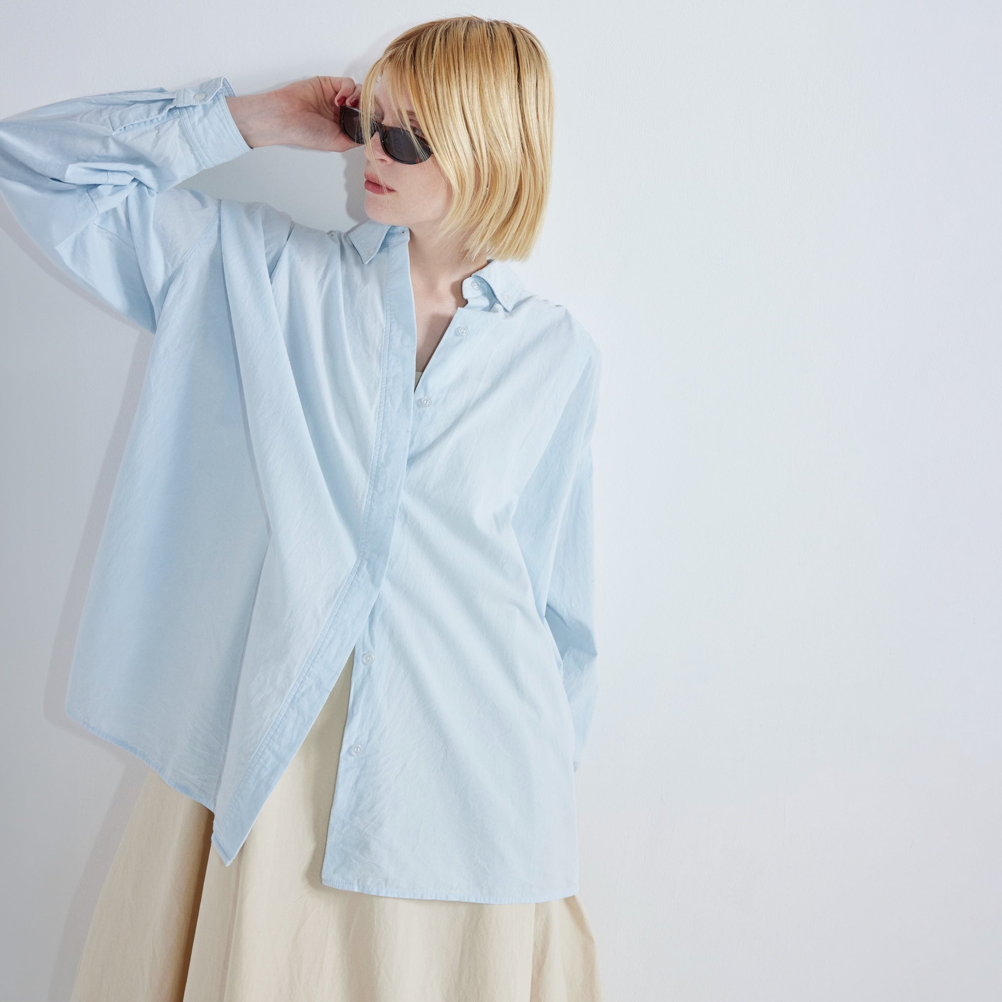 Cotton Washボタンダウンタックシャツ