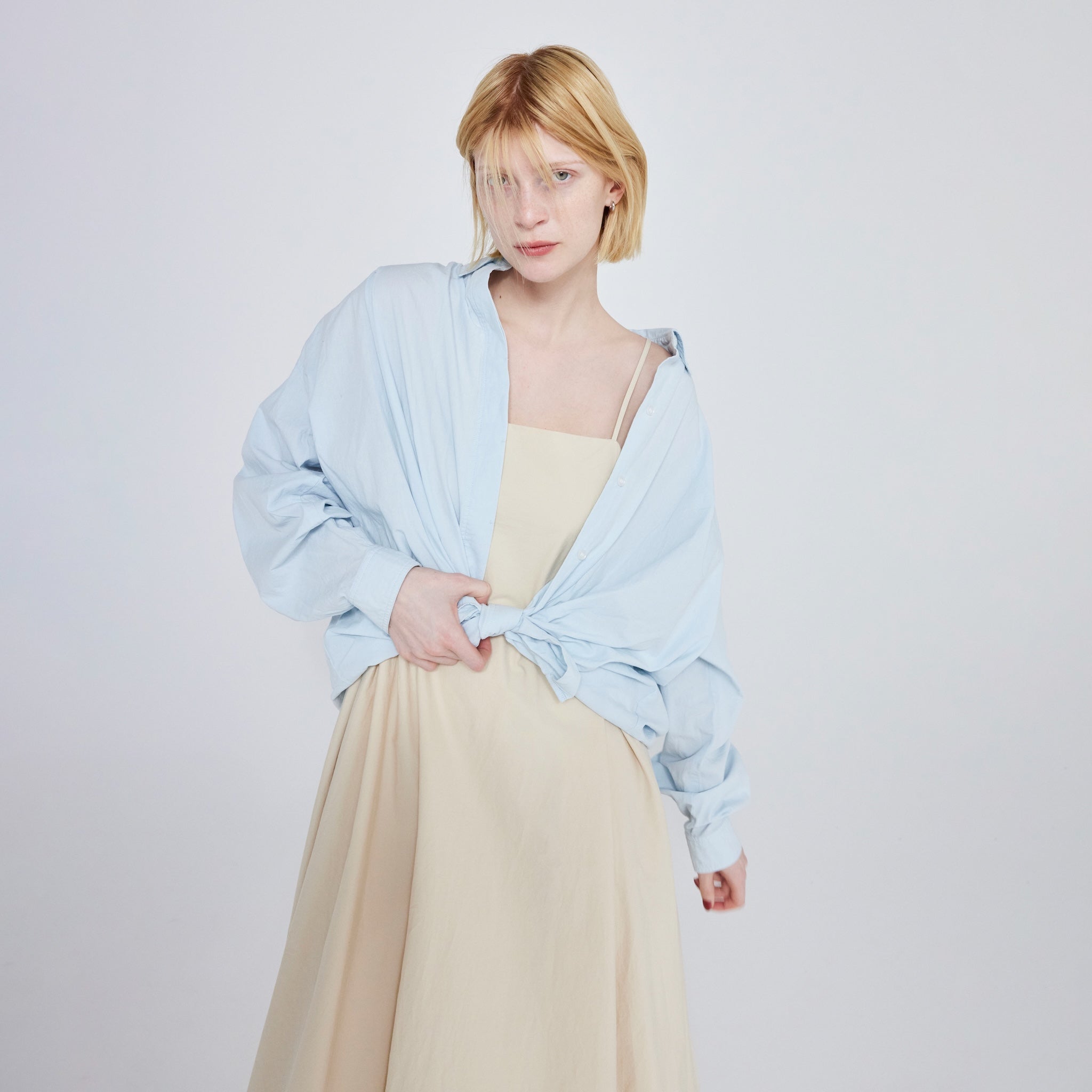Cotton Washボタンダウンタックシャツ