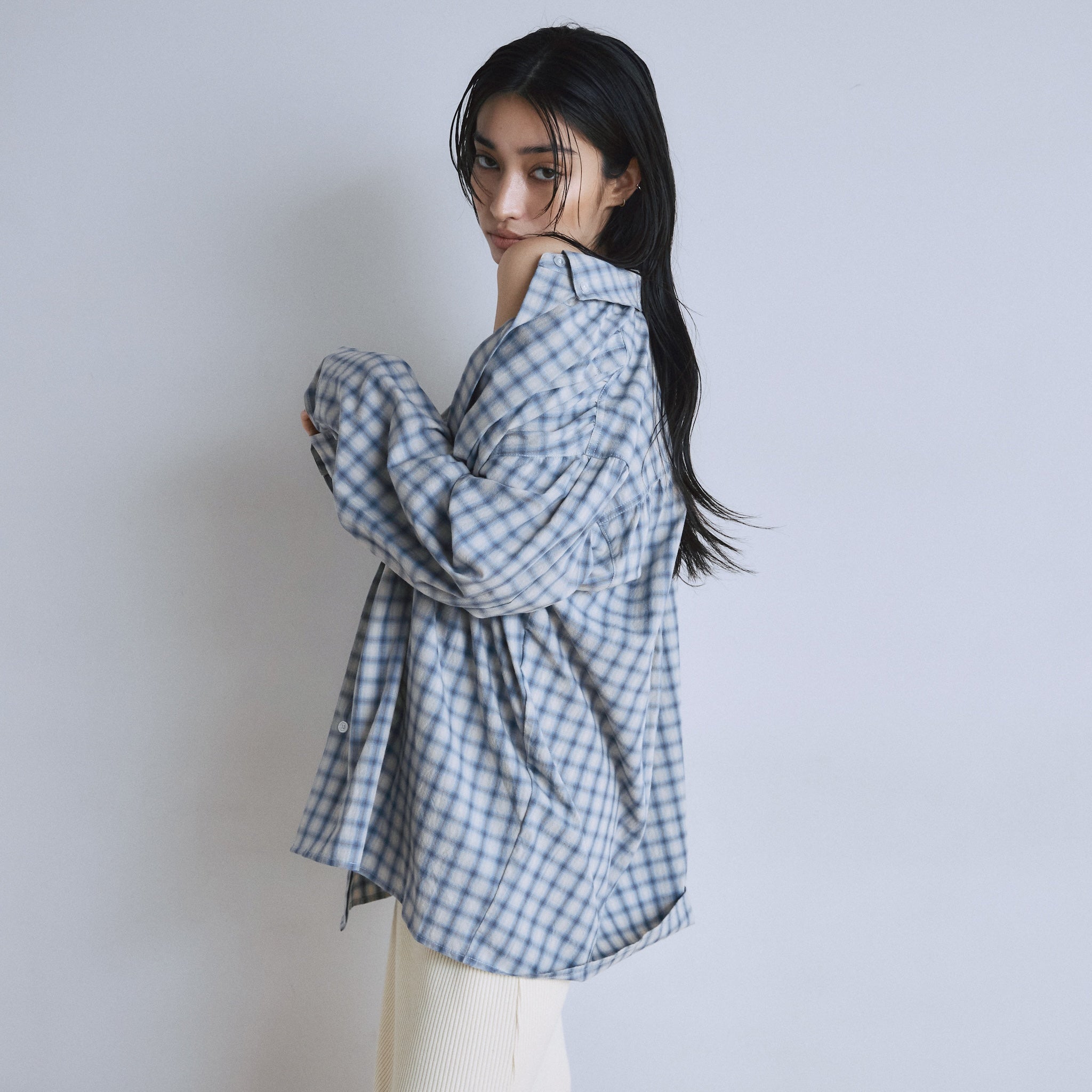 Cotton Washボタンダウンタックシャツ