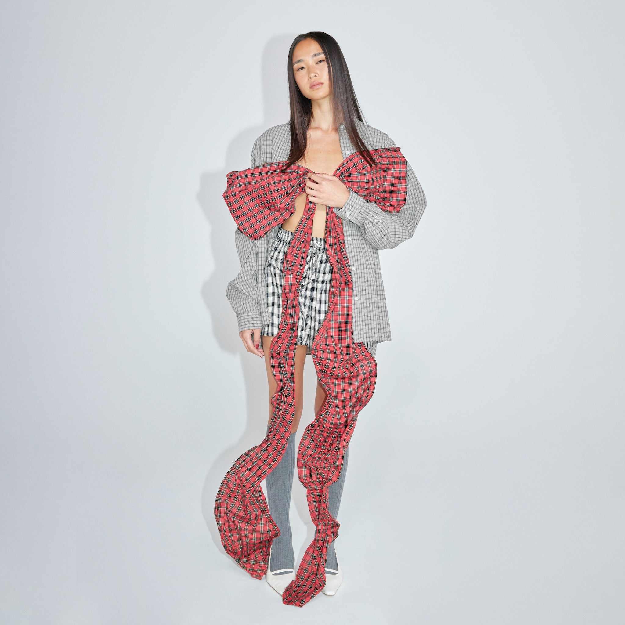 Cotton Washボタンダウンタックシャツ