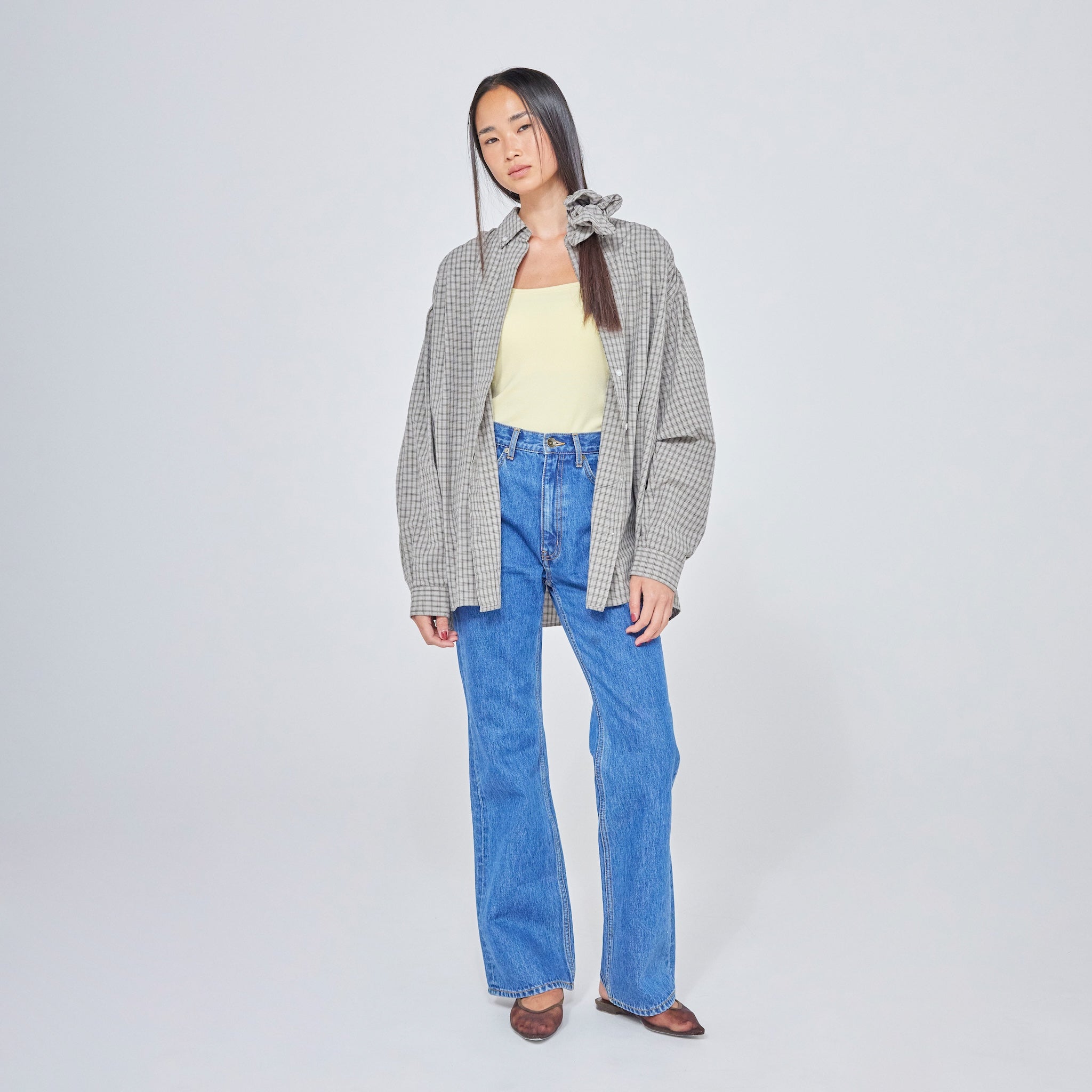 Cotton Washボタンダウンタックシャツ