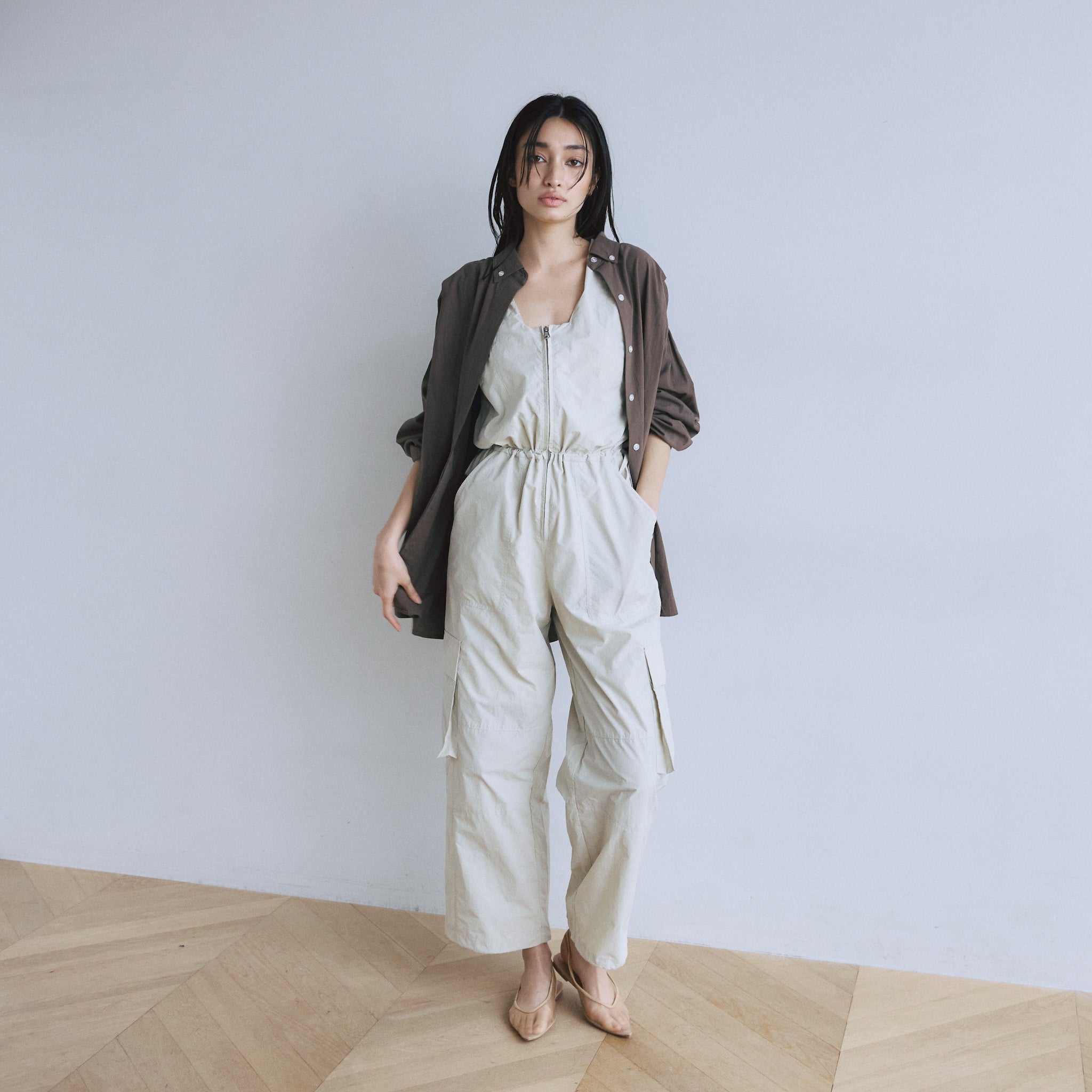 Cotton Washボタンダウンタックシャツ