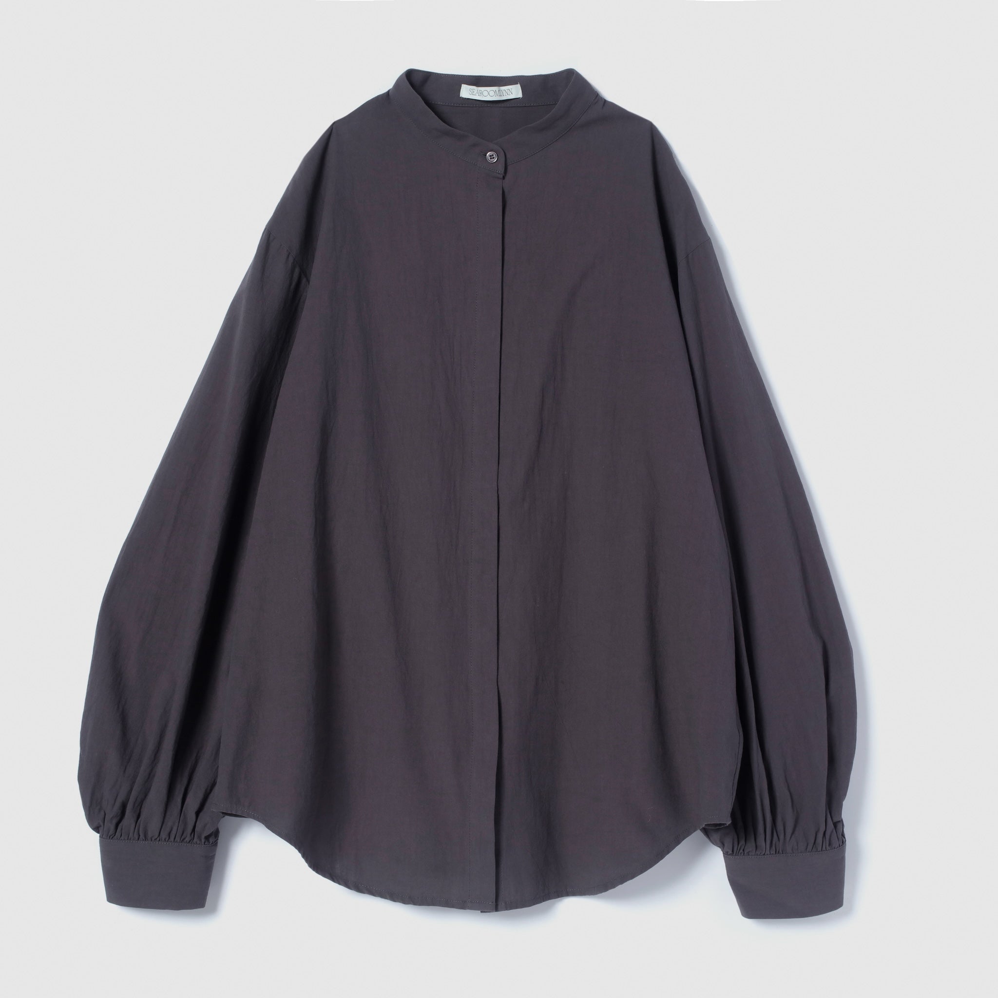 Cotton Washスリーブギャザーシャツ