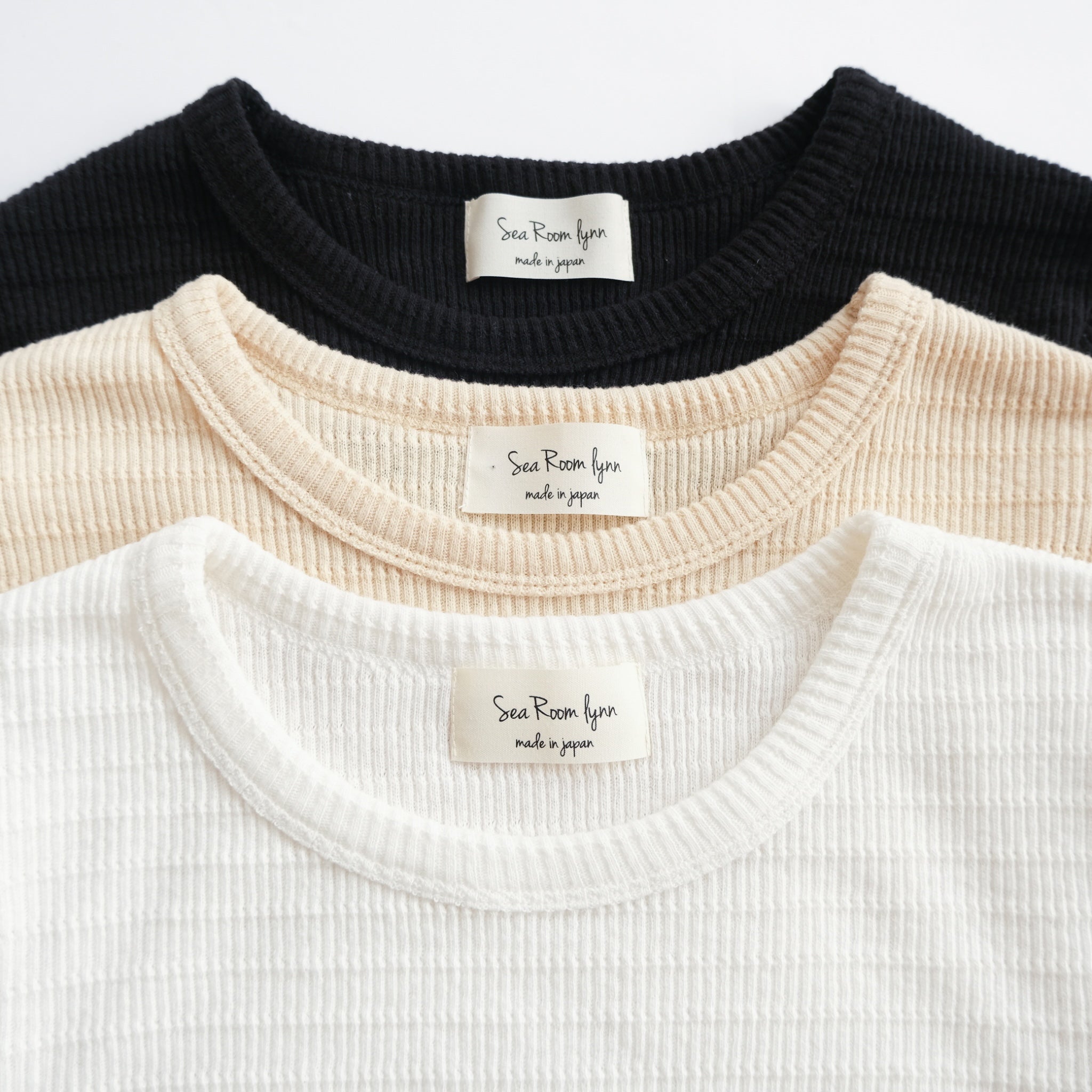 TuckテレコクルーネックTシャツ