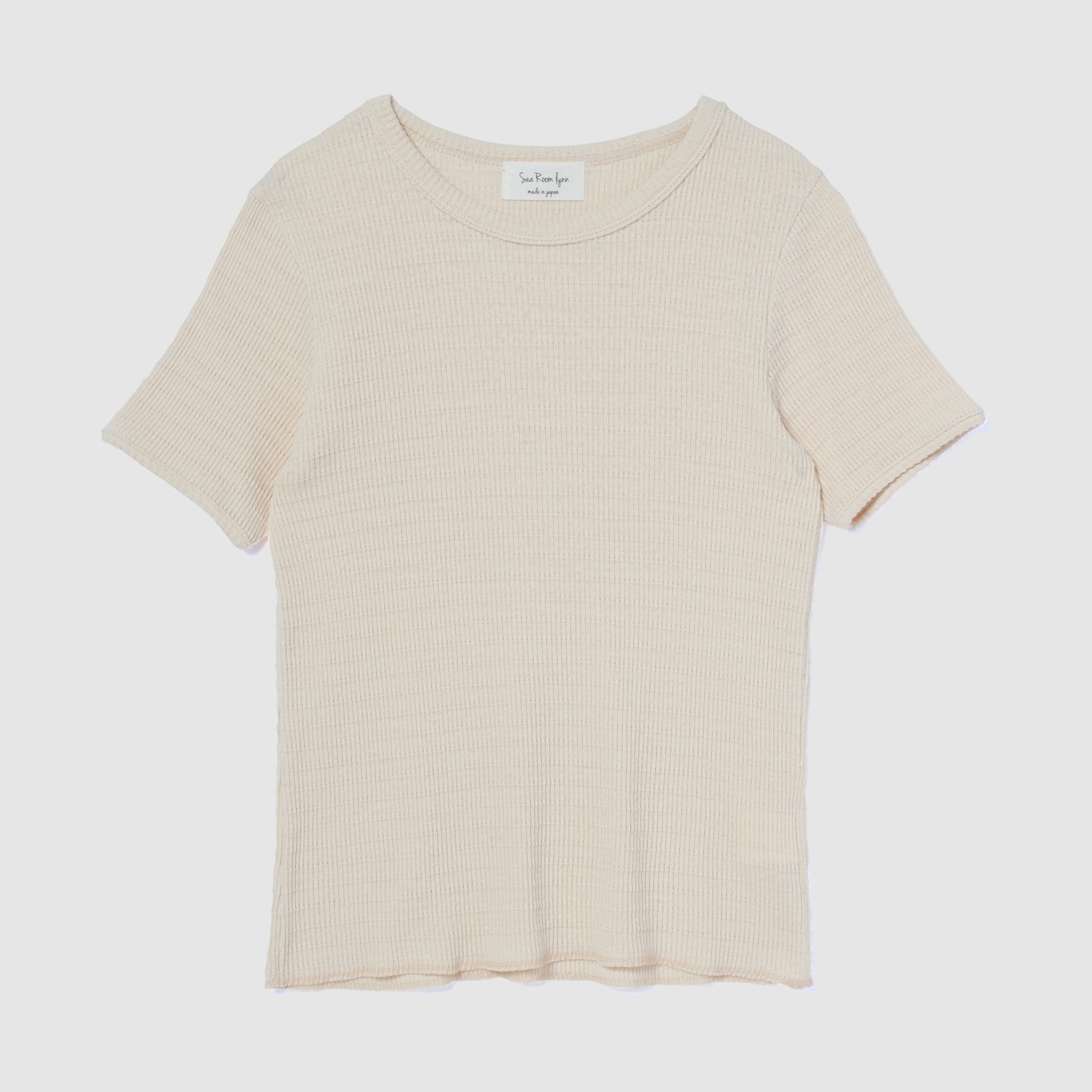 TuckテレコクルーネックTシャツ