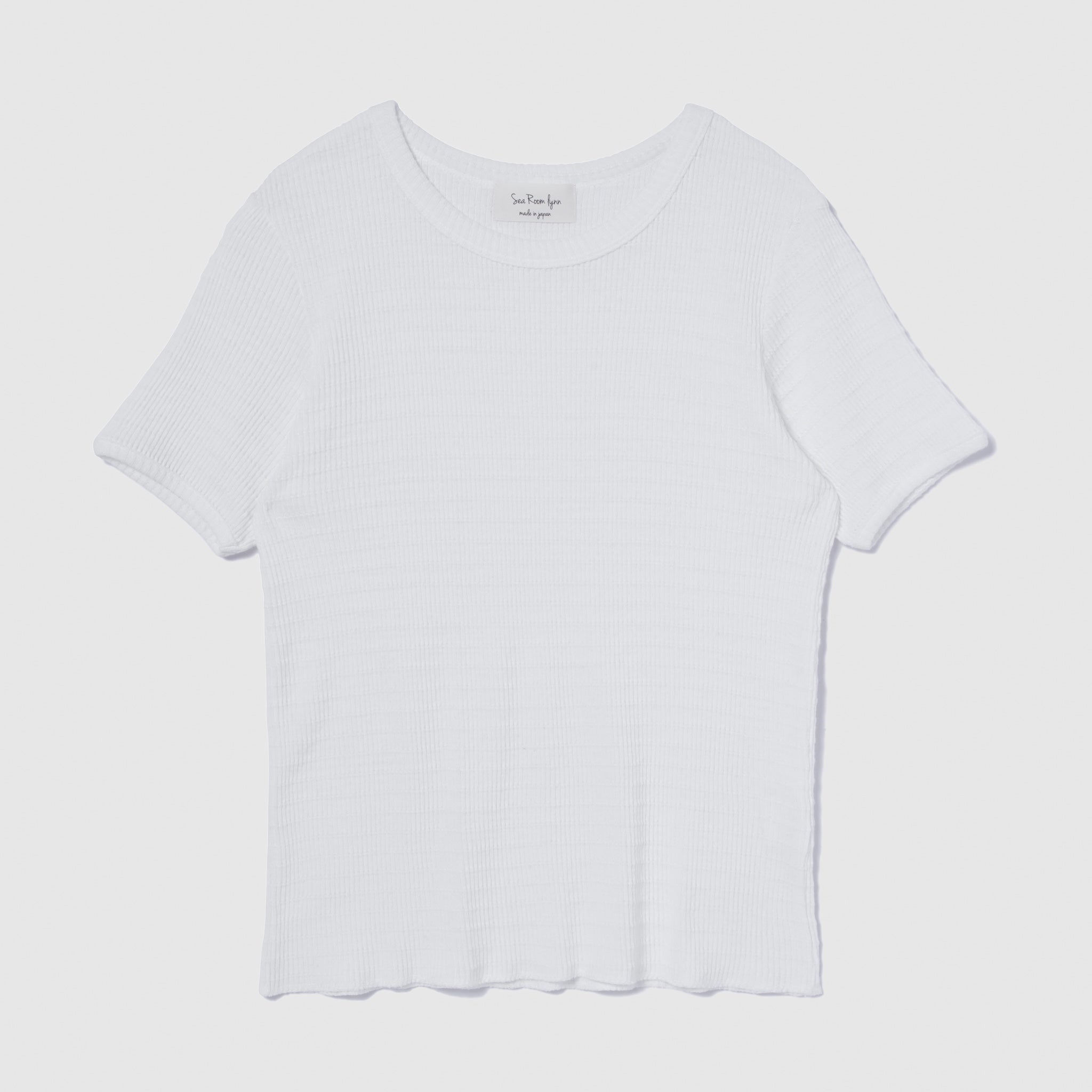 TuckテレコクルーネックTシャツ