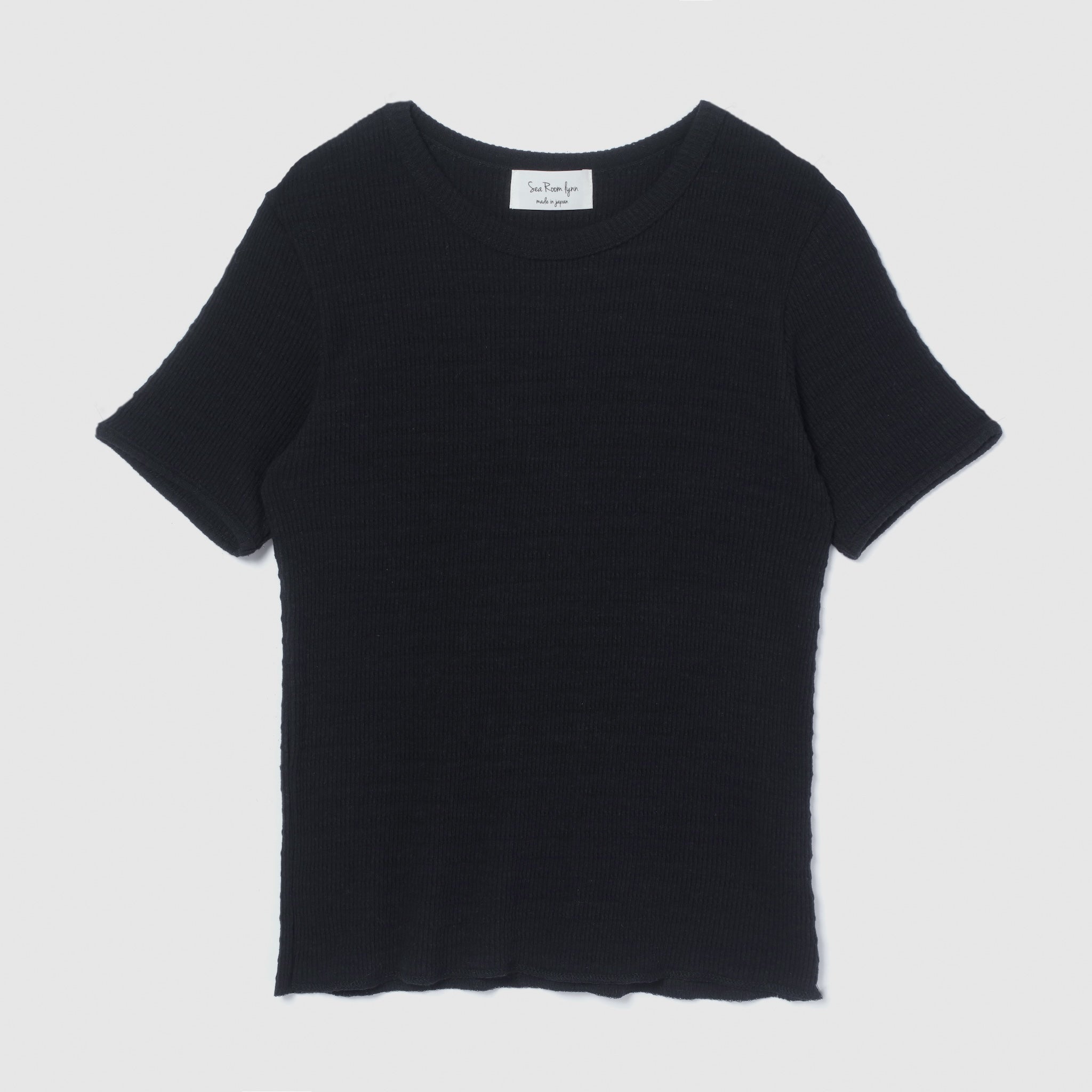 TuckテレコクルーネックTシャツ