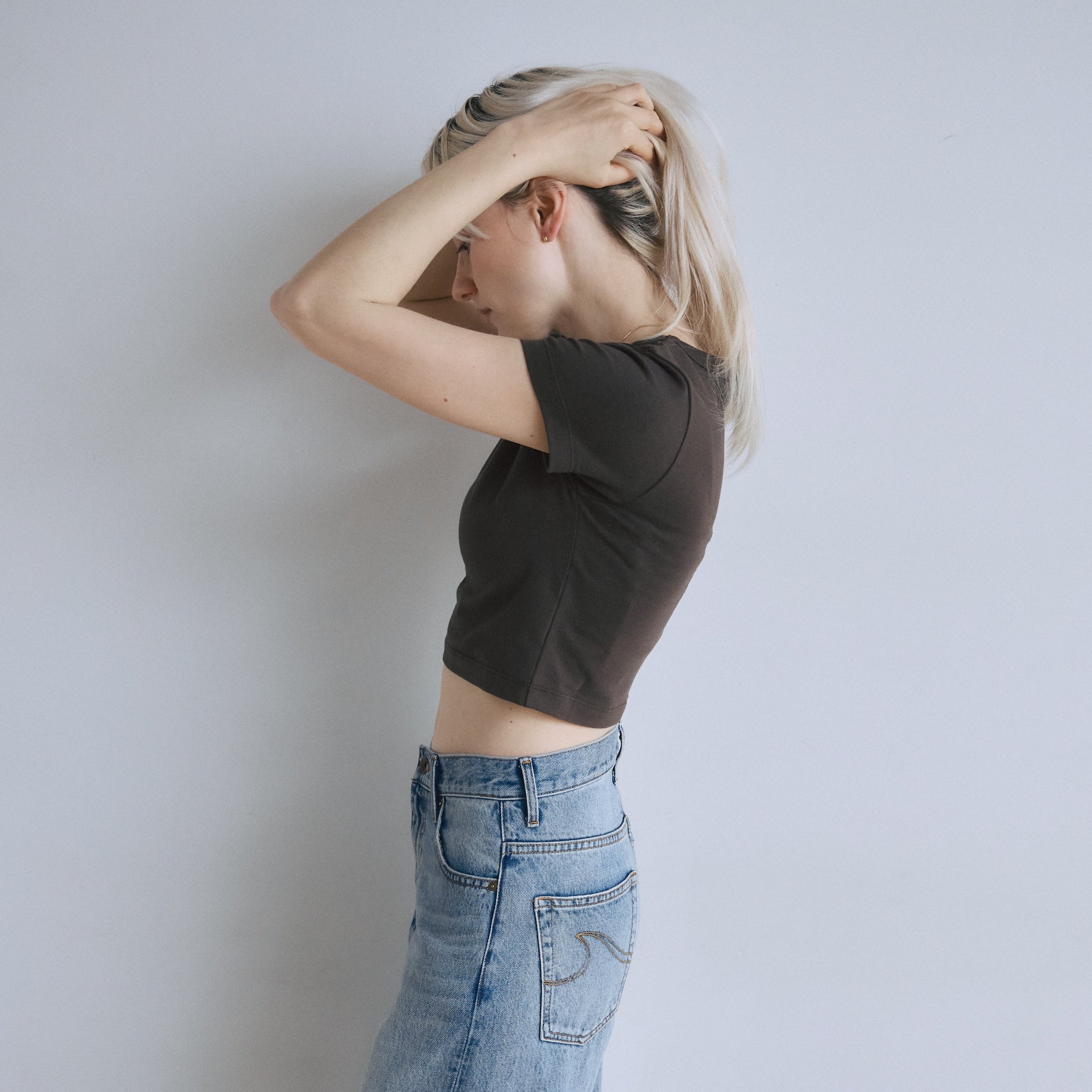 Recycled Cotton Comfy Cropped Tee