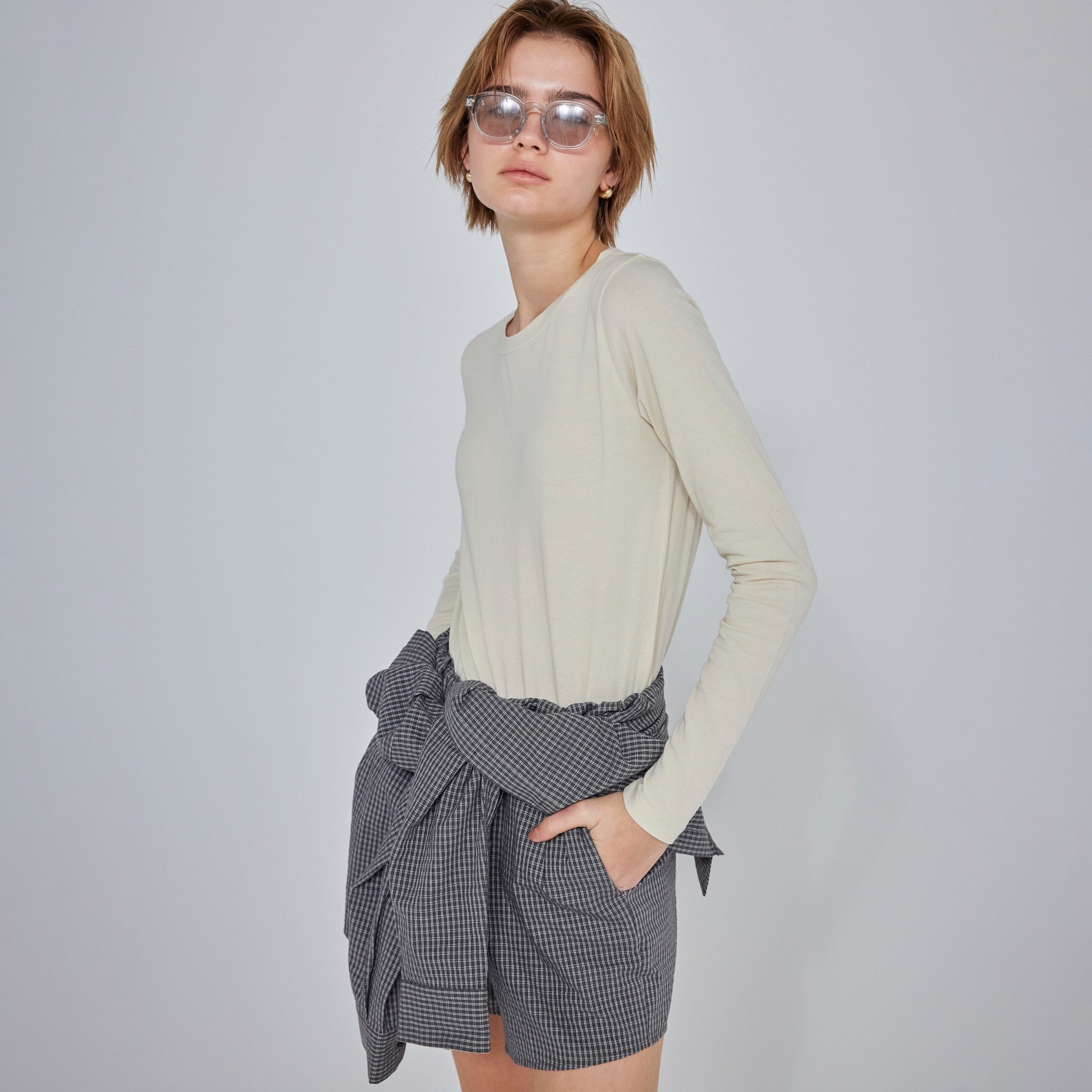 Stretch Light Cotton Long Sleeve