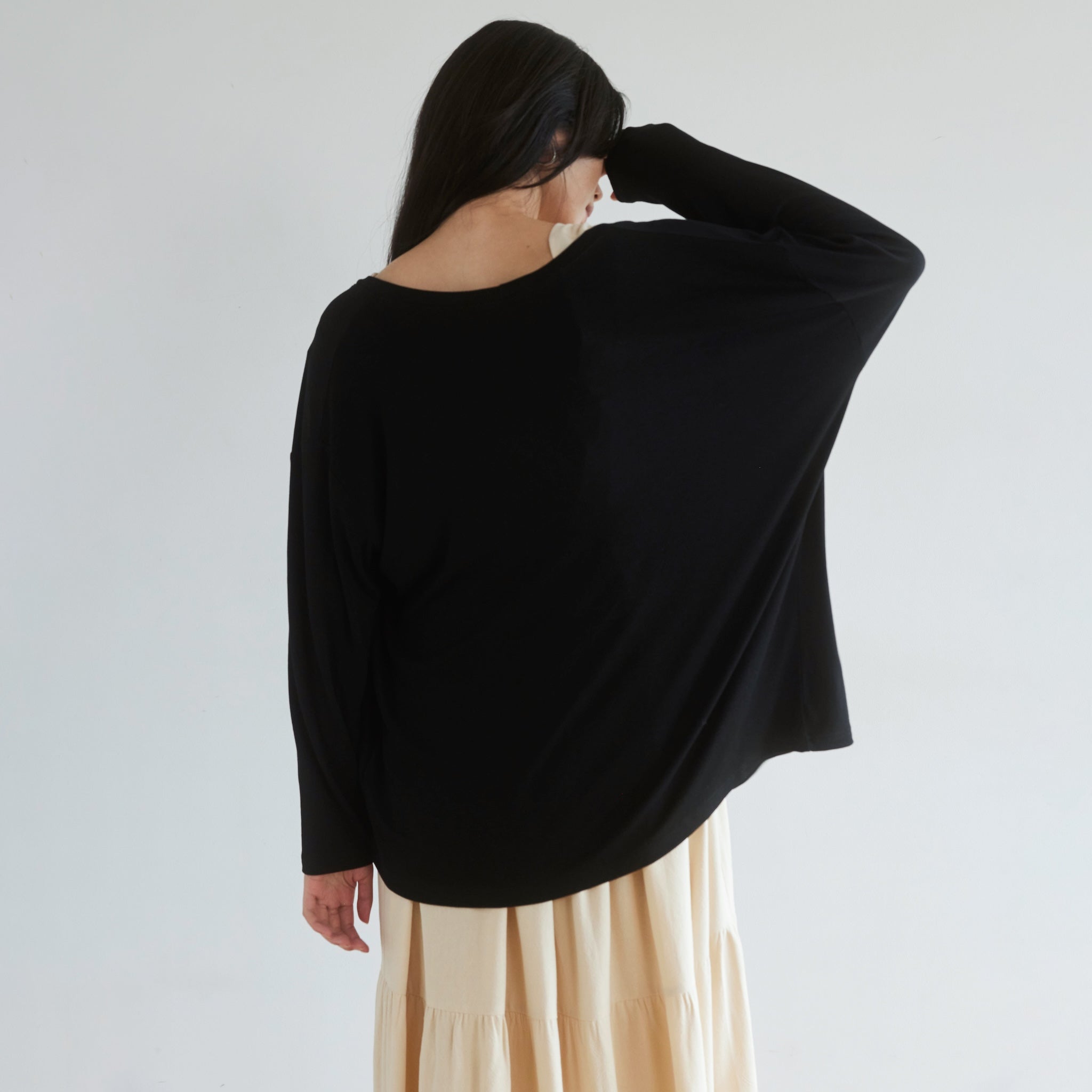 RIB over V-neck cardigan