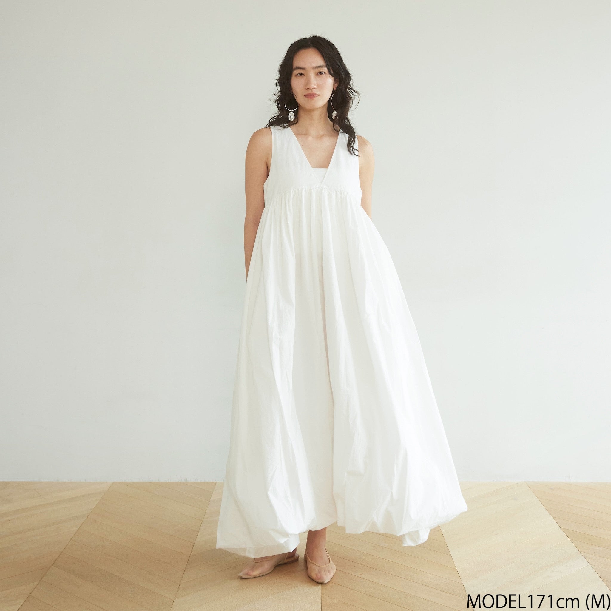 Heavyキャンブリック2wayバルーンドレス