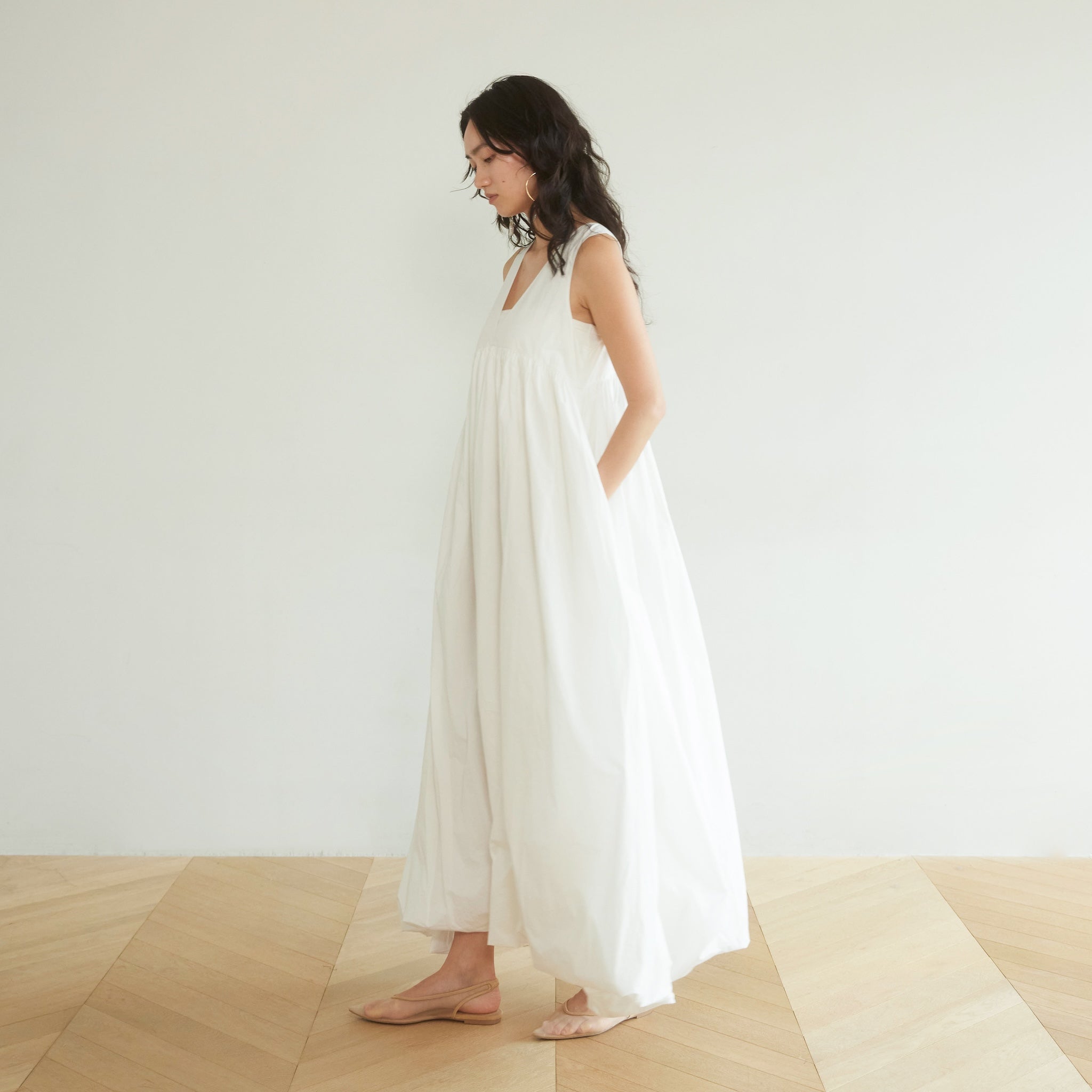 Heavyキャンブリック2wayバルーンドレス