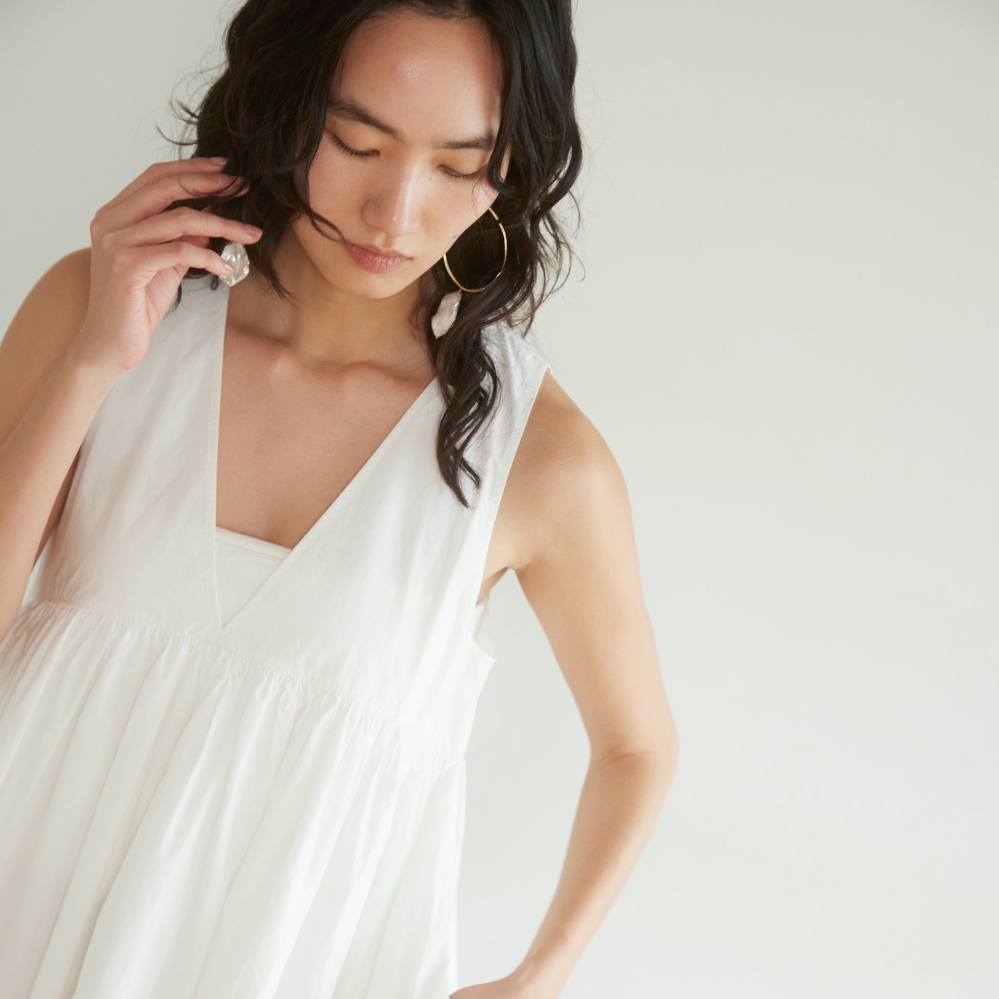 Heavyキャンブリック2wayバルーンドレス