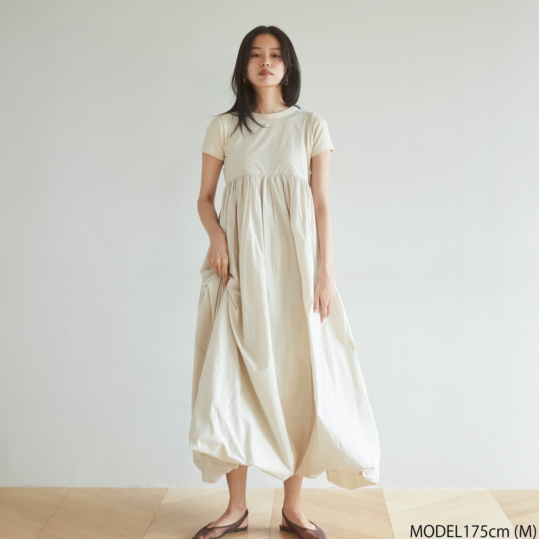 Heavyキャンブリック2wayバルーンドレス