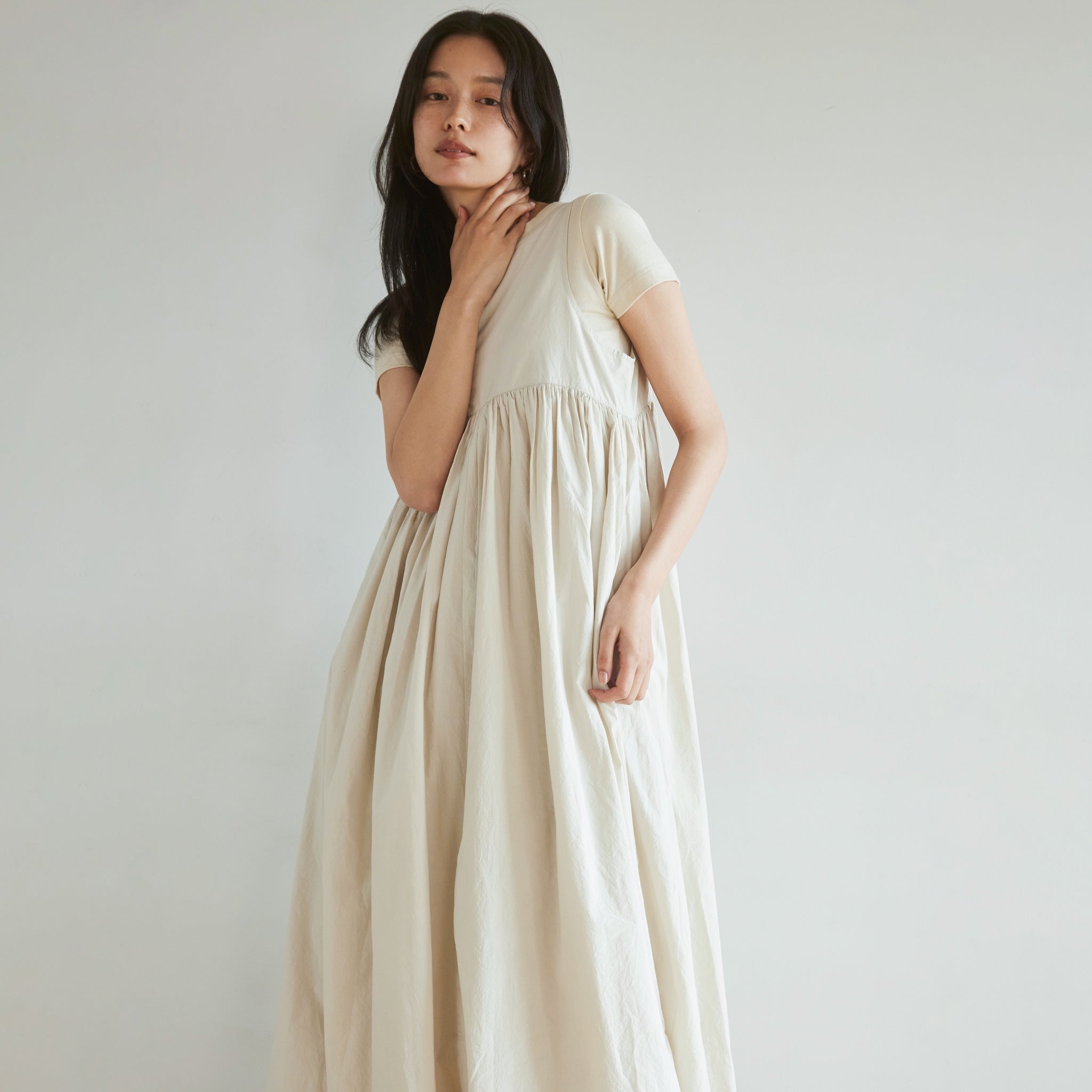 Heavyキャンブリック2wayバルーンドレス