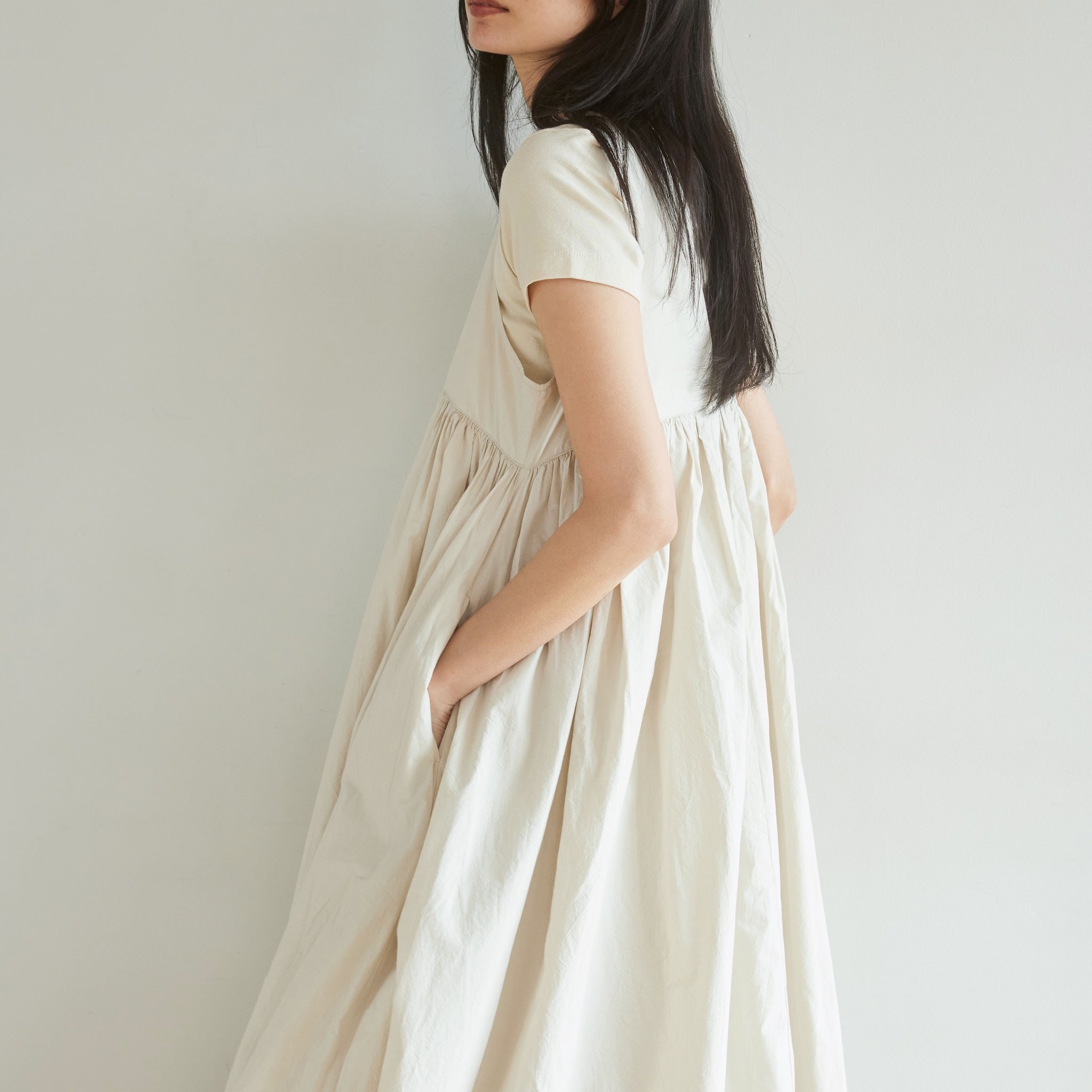 Heavyキャンブリック2wayバルーンドレス