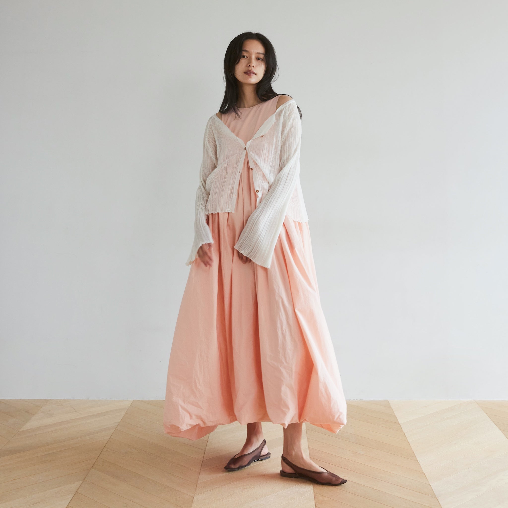 Heavyキャンブリック2wayバルーンドレス