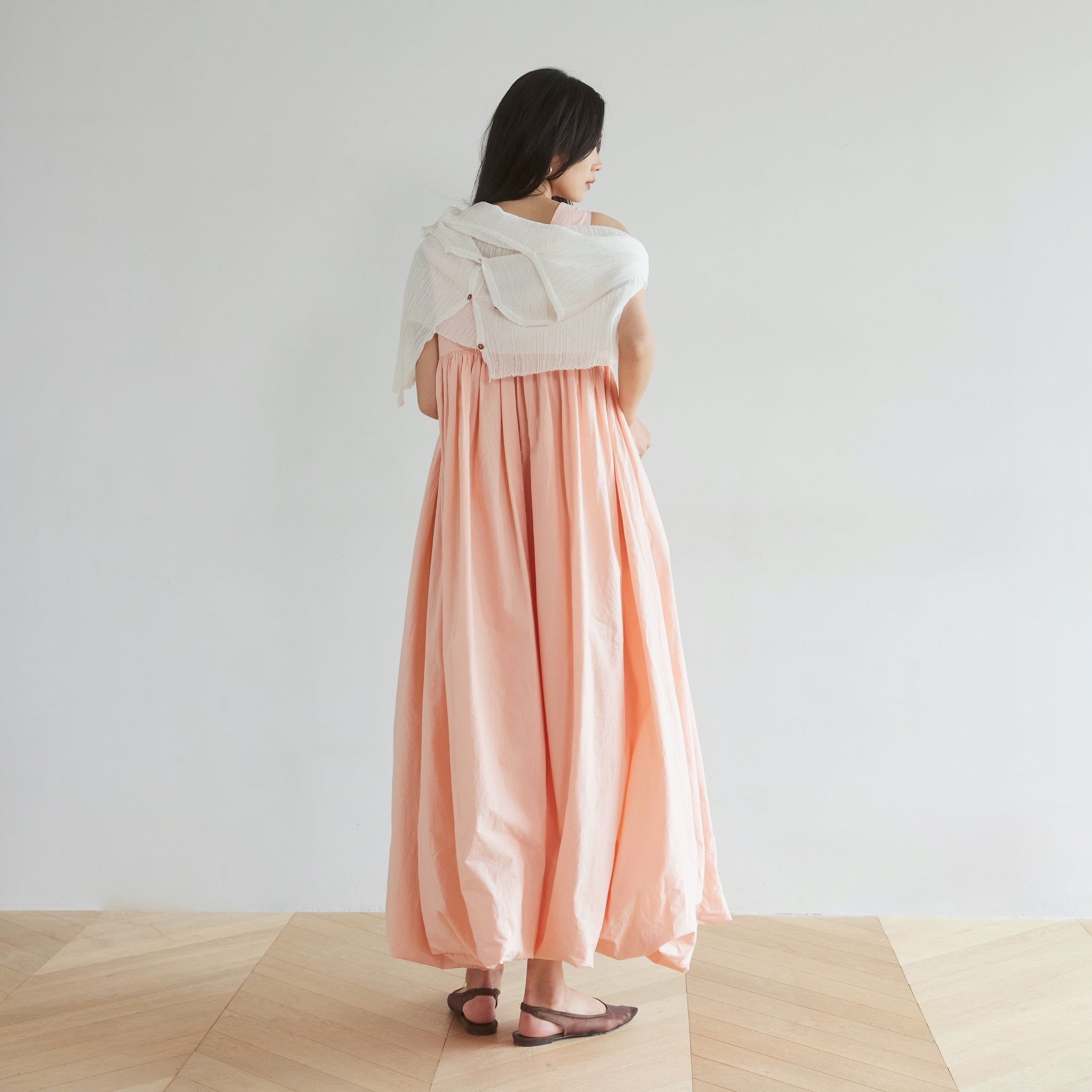 Heavyキャンブリック2wayバルーンドレス