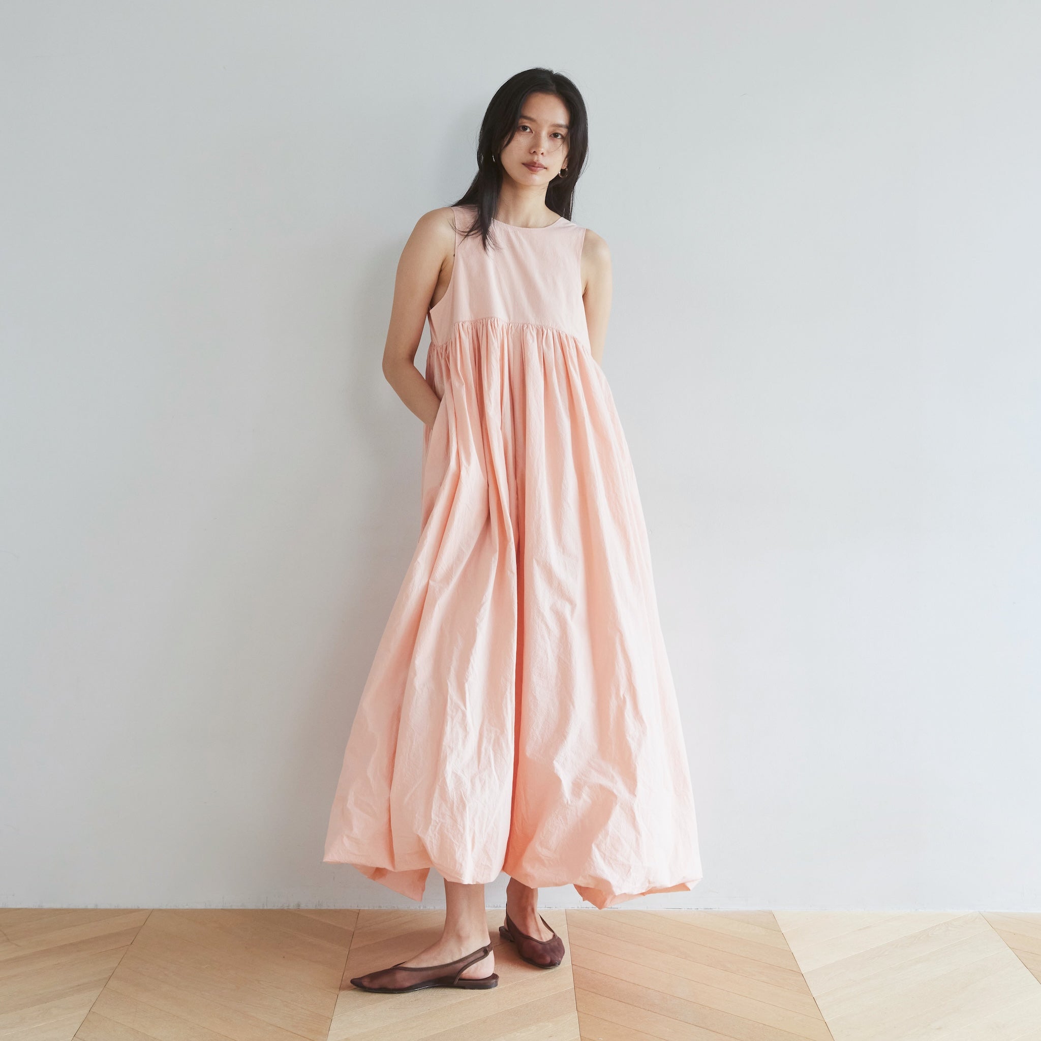 Heavyキャンブリック2wayバルーンドレス