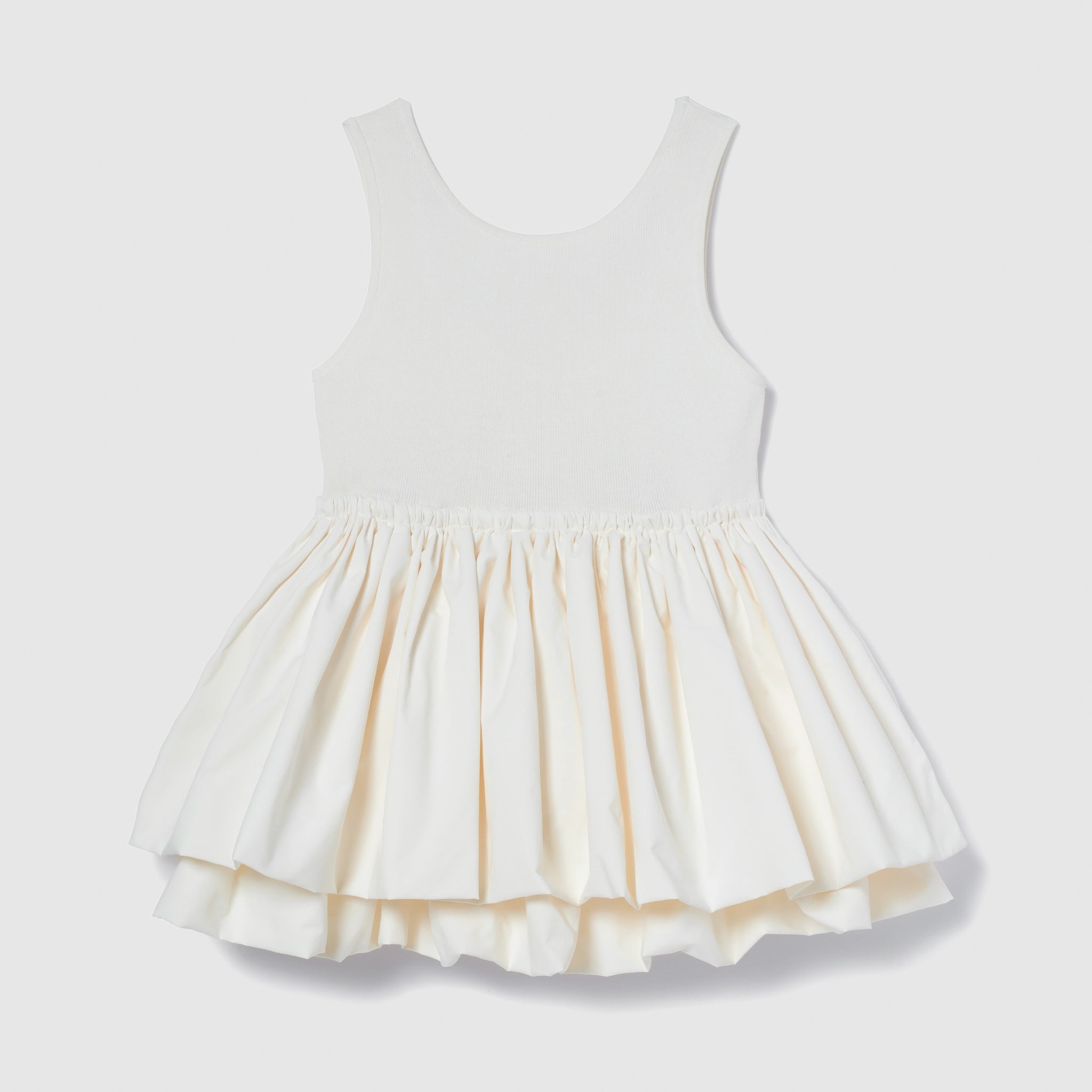 Knit Docking Balloon Sleeveless Top