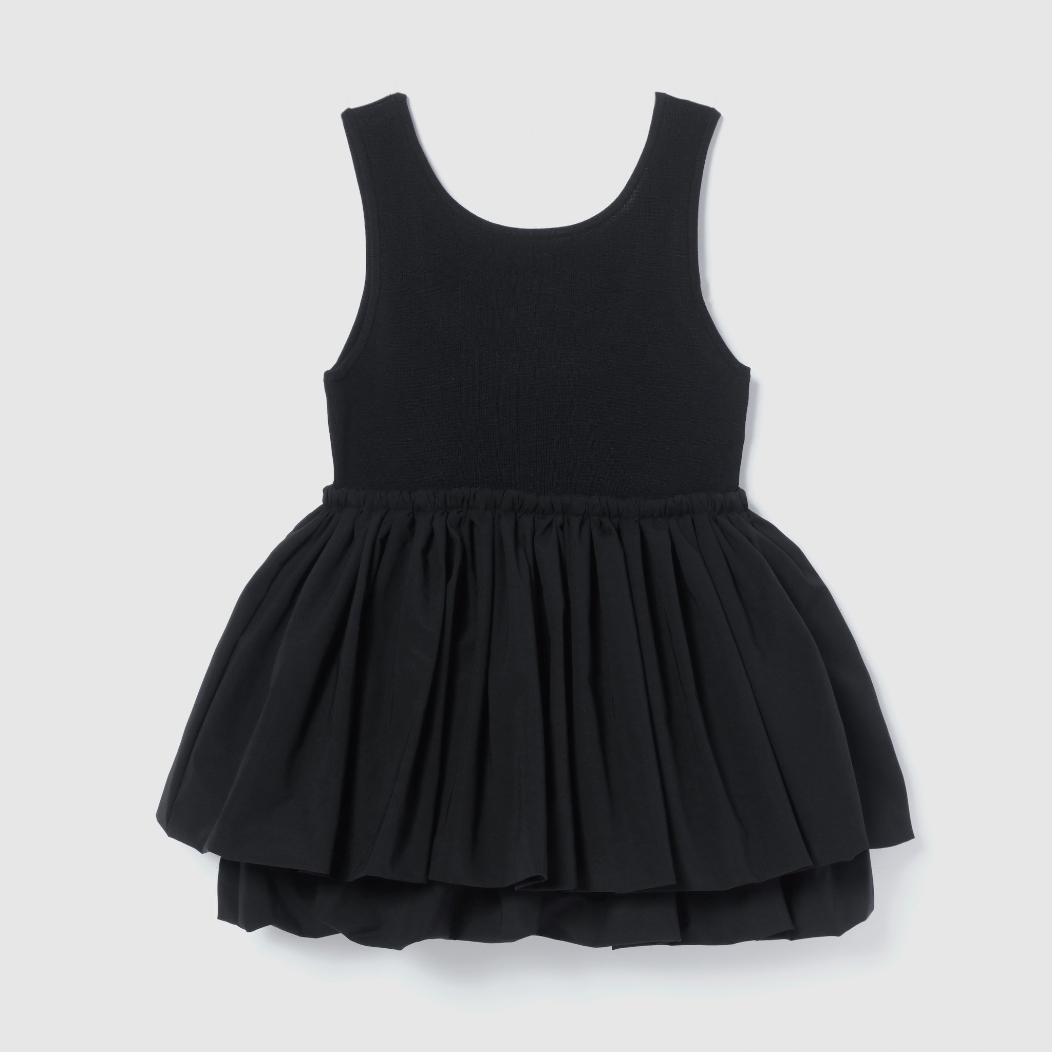 Knit Docking Balloon Sleeveless Top