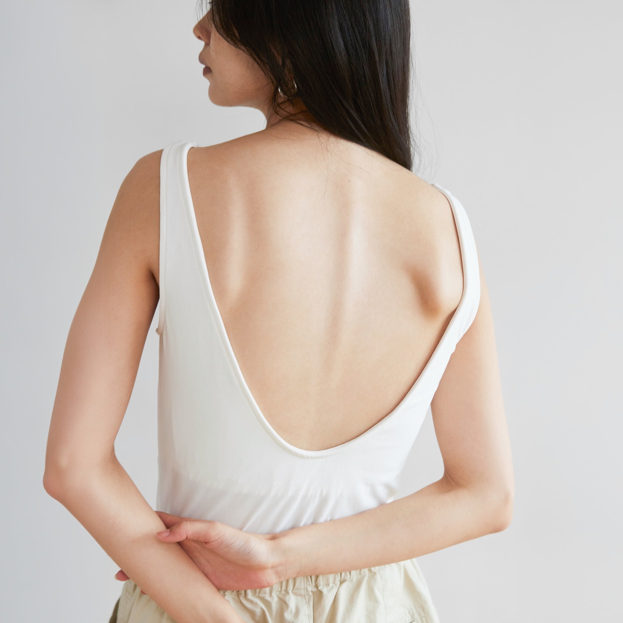 パッドinスムースタッチバックオープンタンク