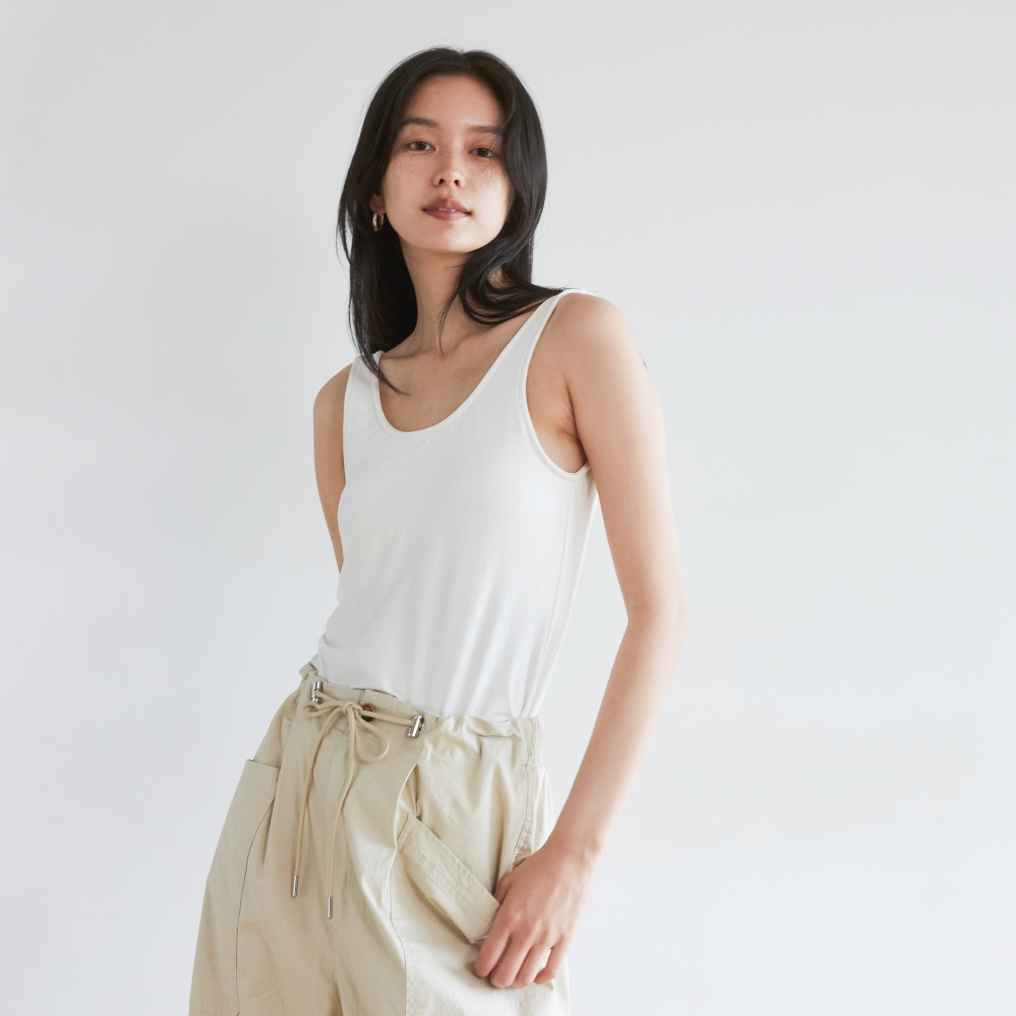 パッドinスムースタッチバックオープンタンク