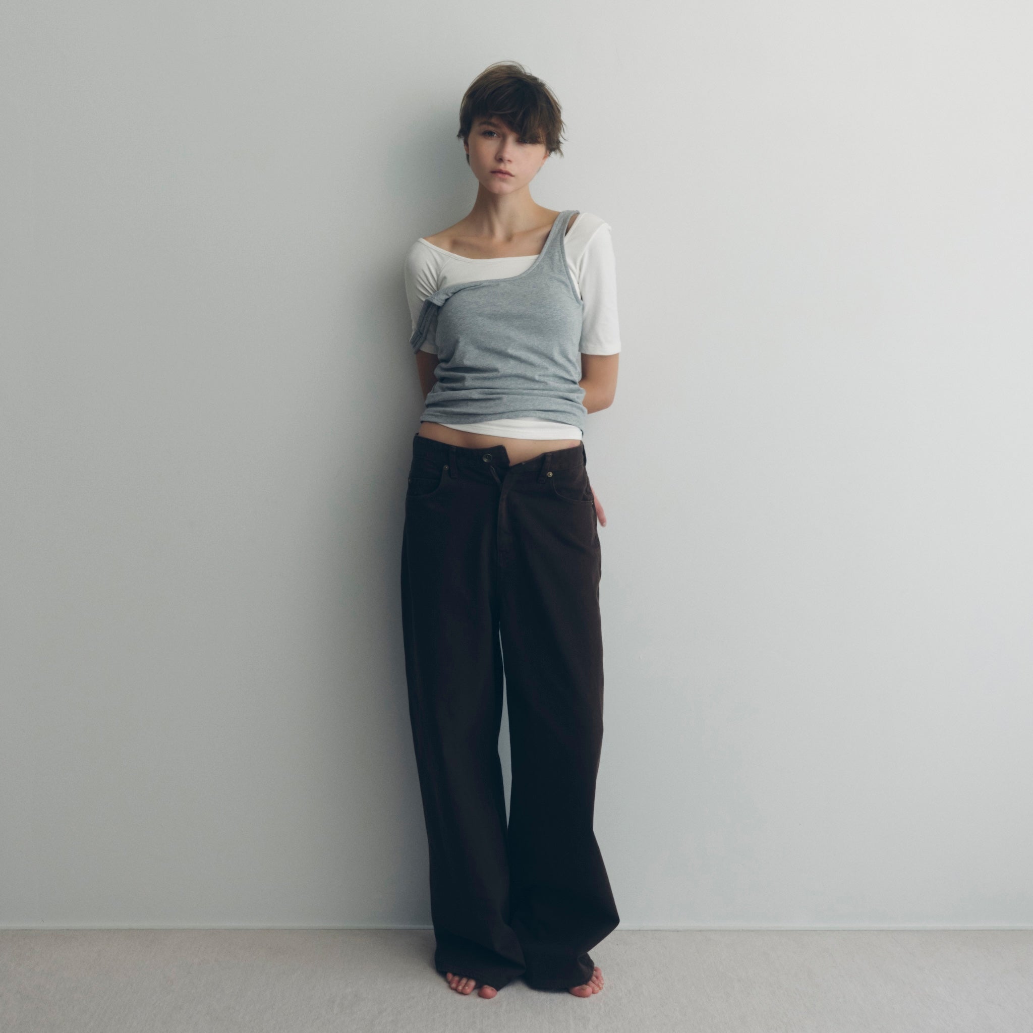 パッドinスムースタッチバックオープンタンク