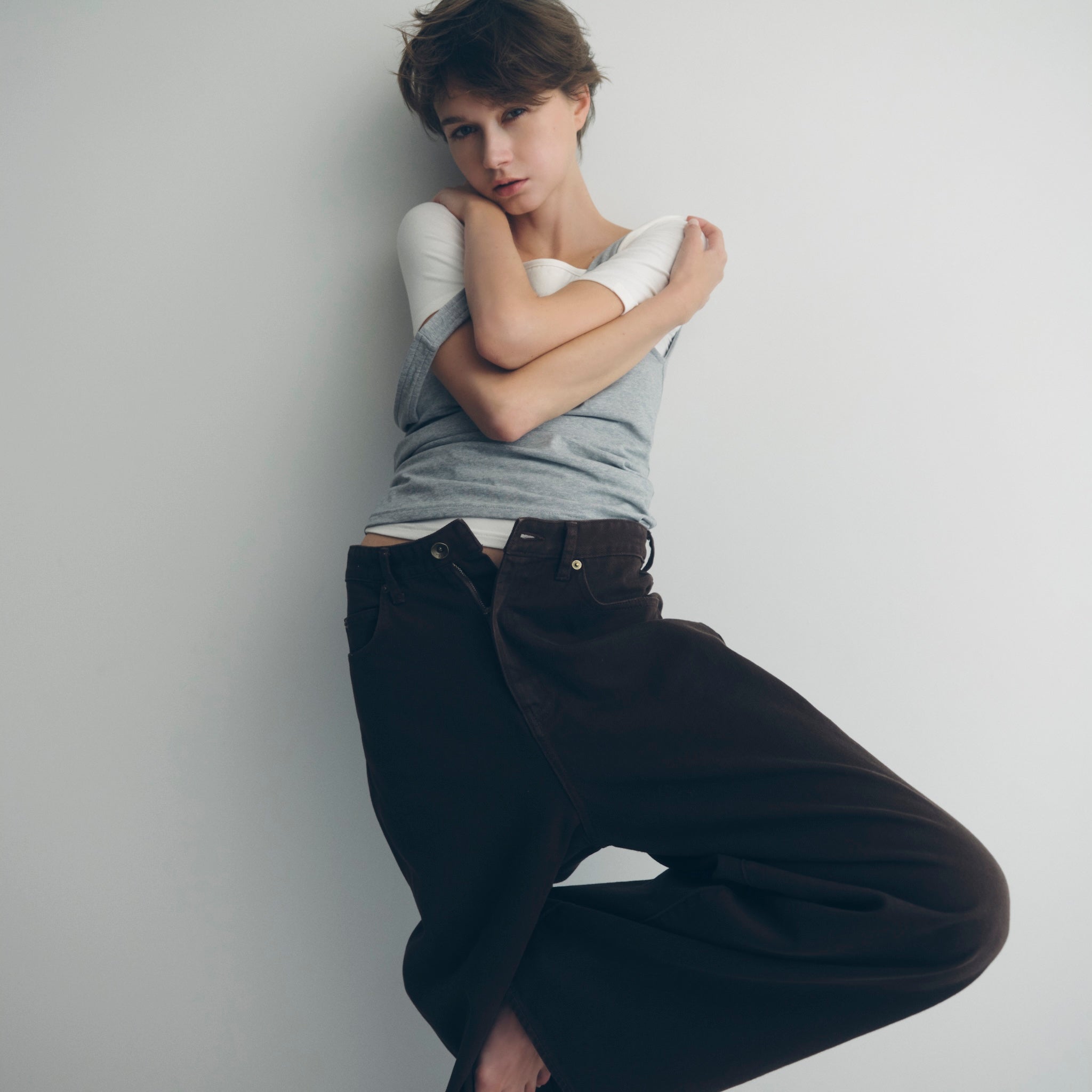 パッドinスムースタッチバックオープンタンク