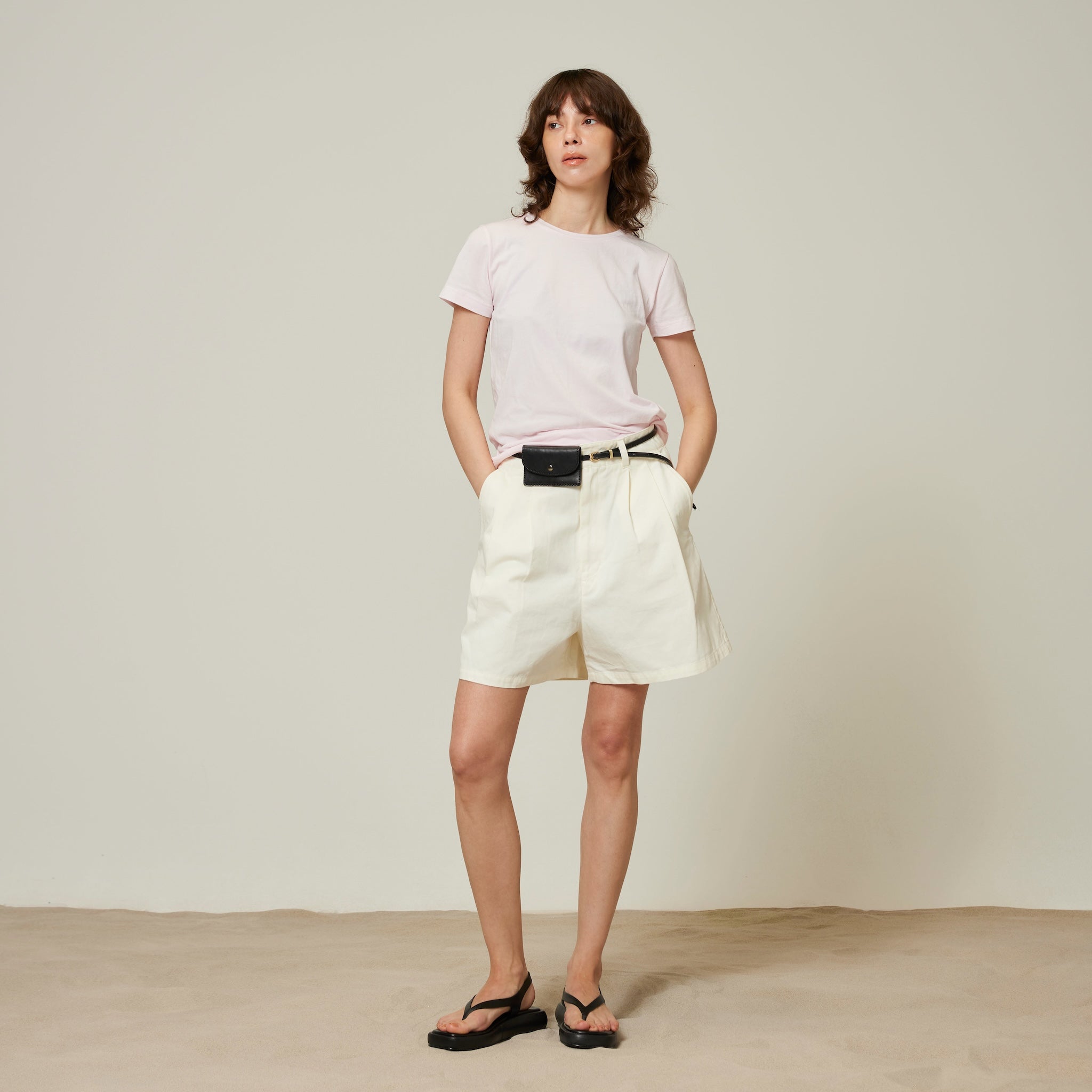 Stretch light cotton T-shirt