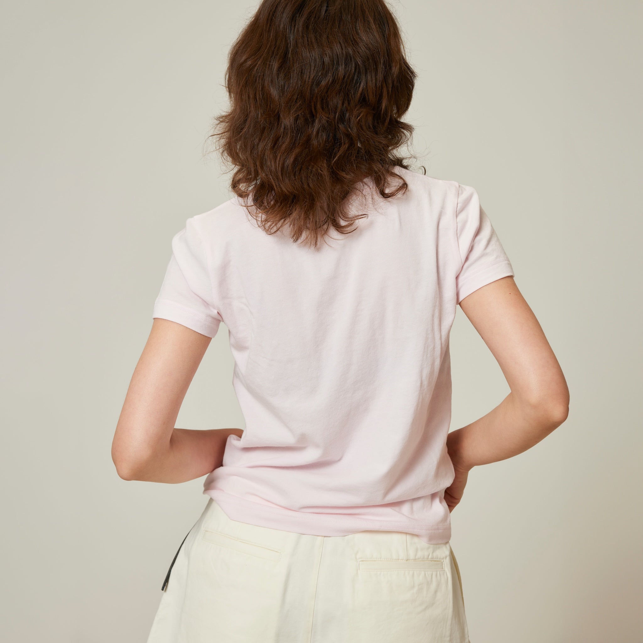 Stretch light cotton T-shirt