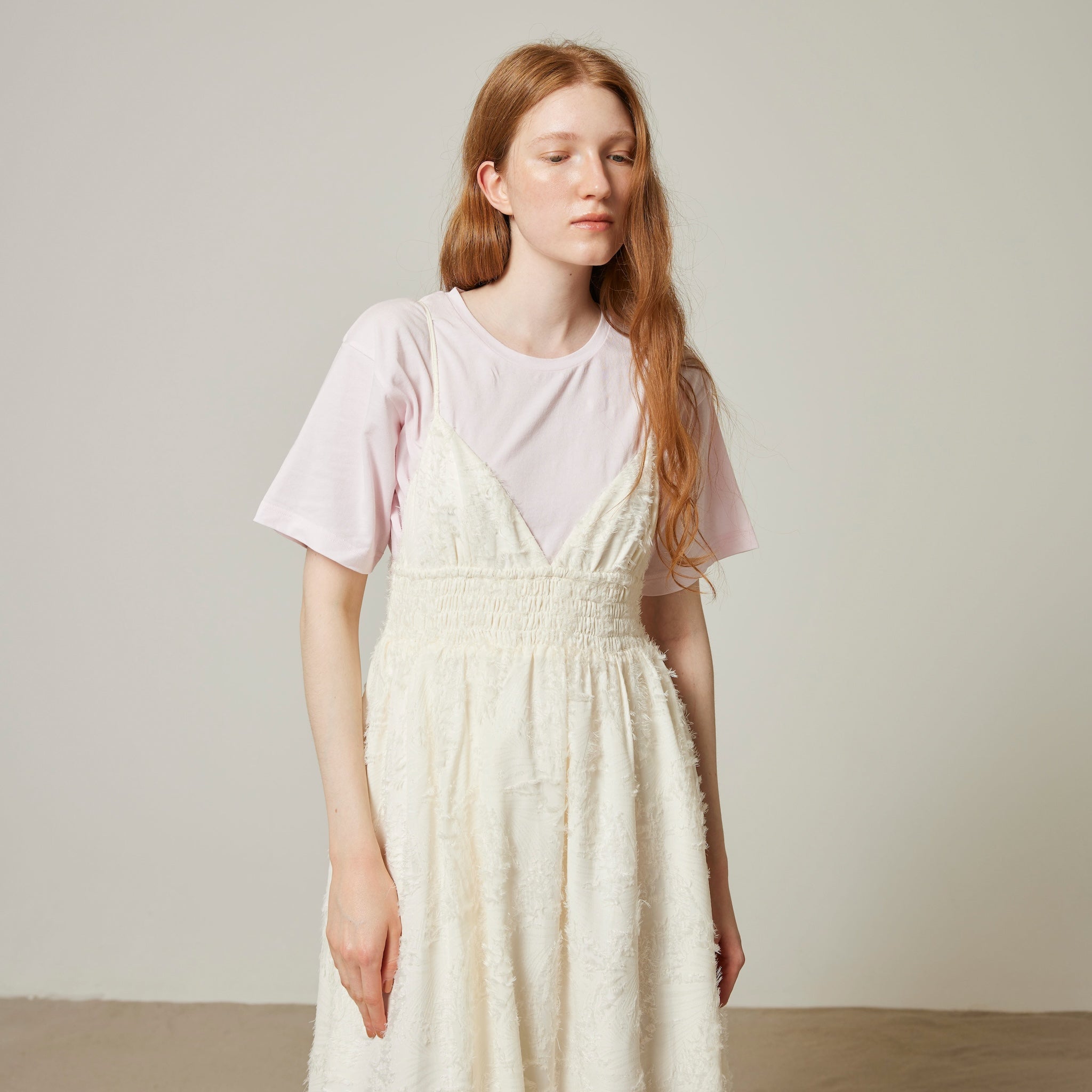 Stretch light cotton T-shirt