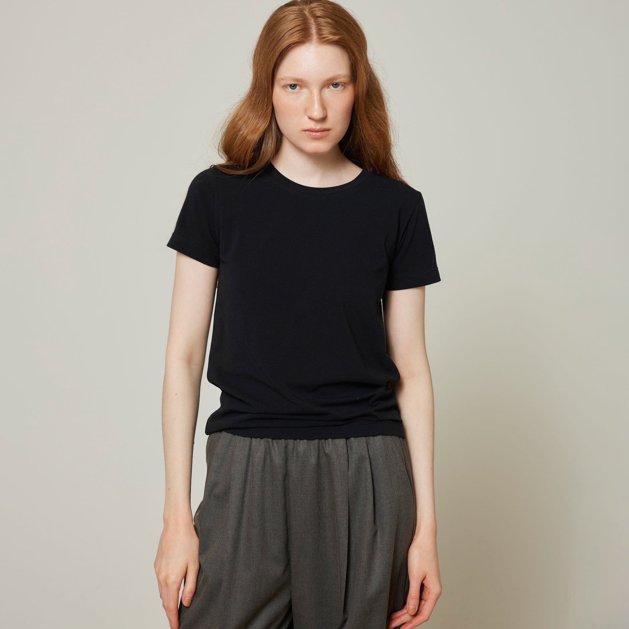 Stretch light cotton T-shirt