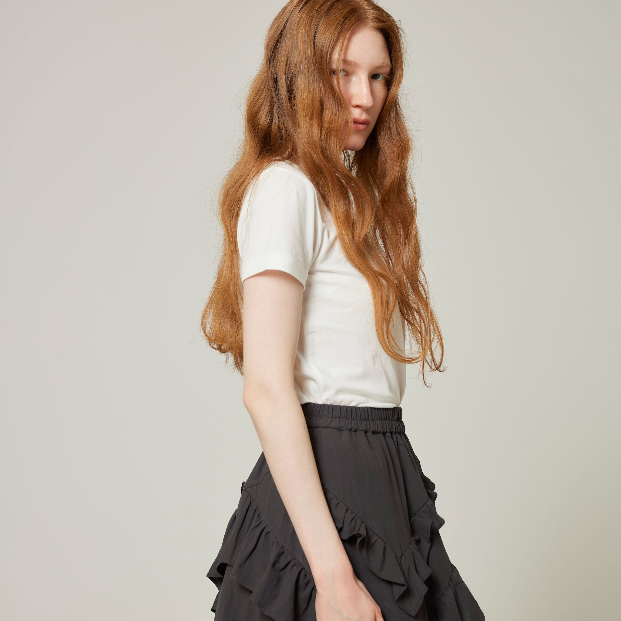Stretch light cotton T-shirt