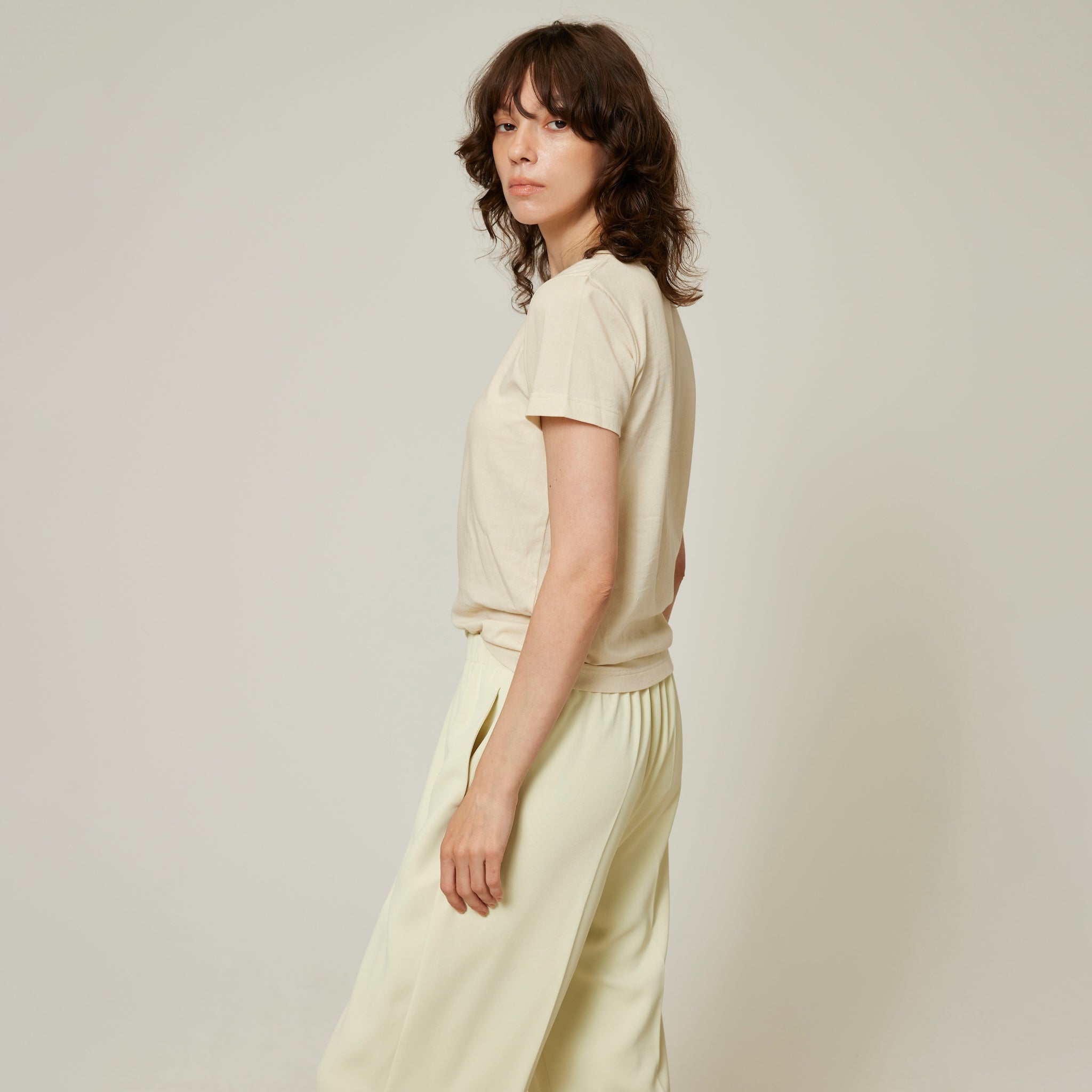 Stretch light cotton T-shirt