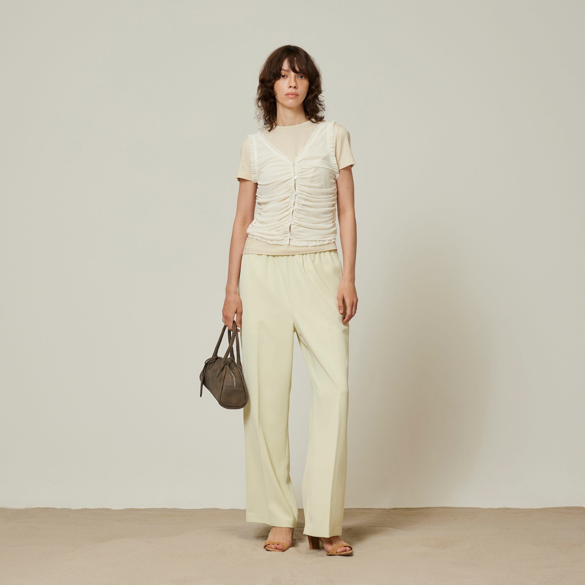 Stretch light cotton T-shirt