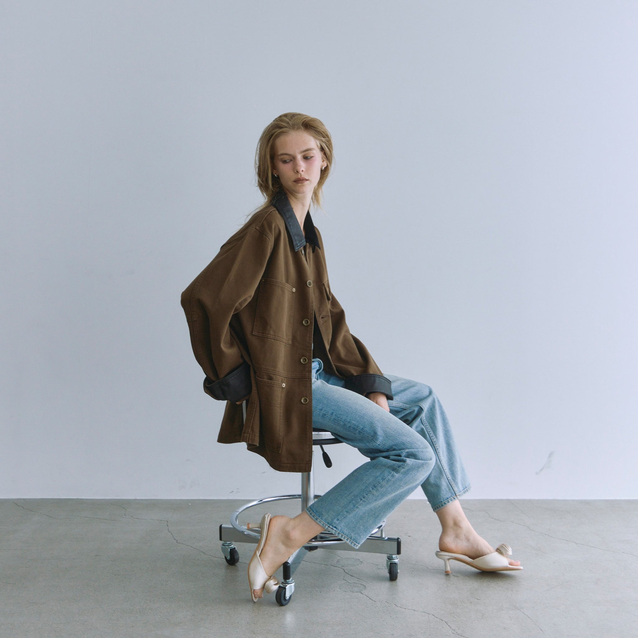 ECO Leather collarカバーオール