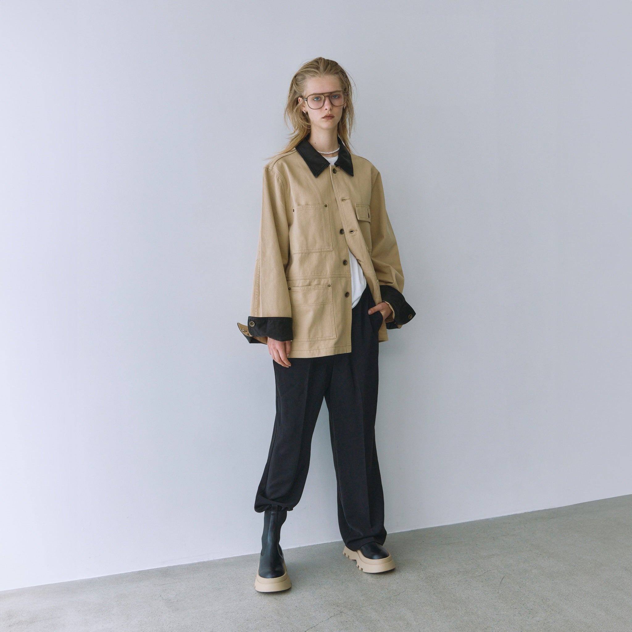 ECO Leather collarカバーオール