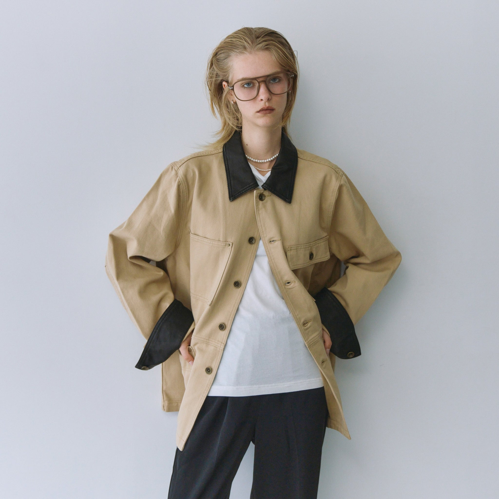 ECO Leather collarカバーオール