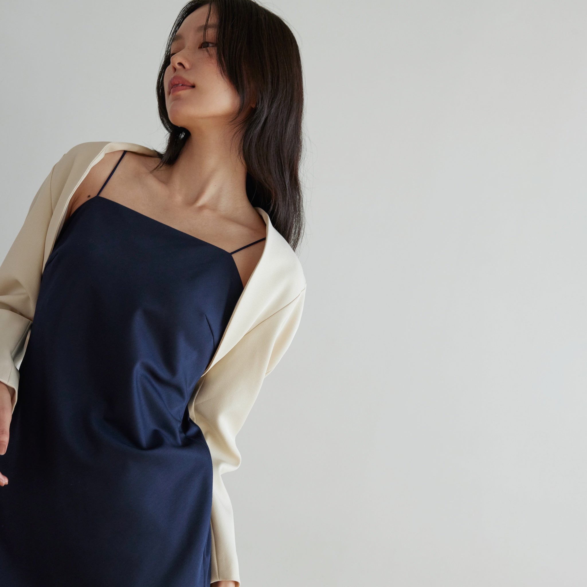 Short bolero Layered vest set