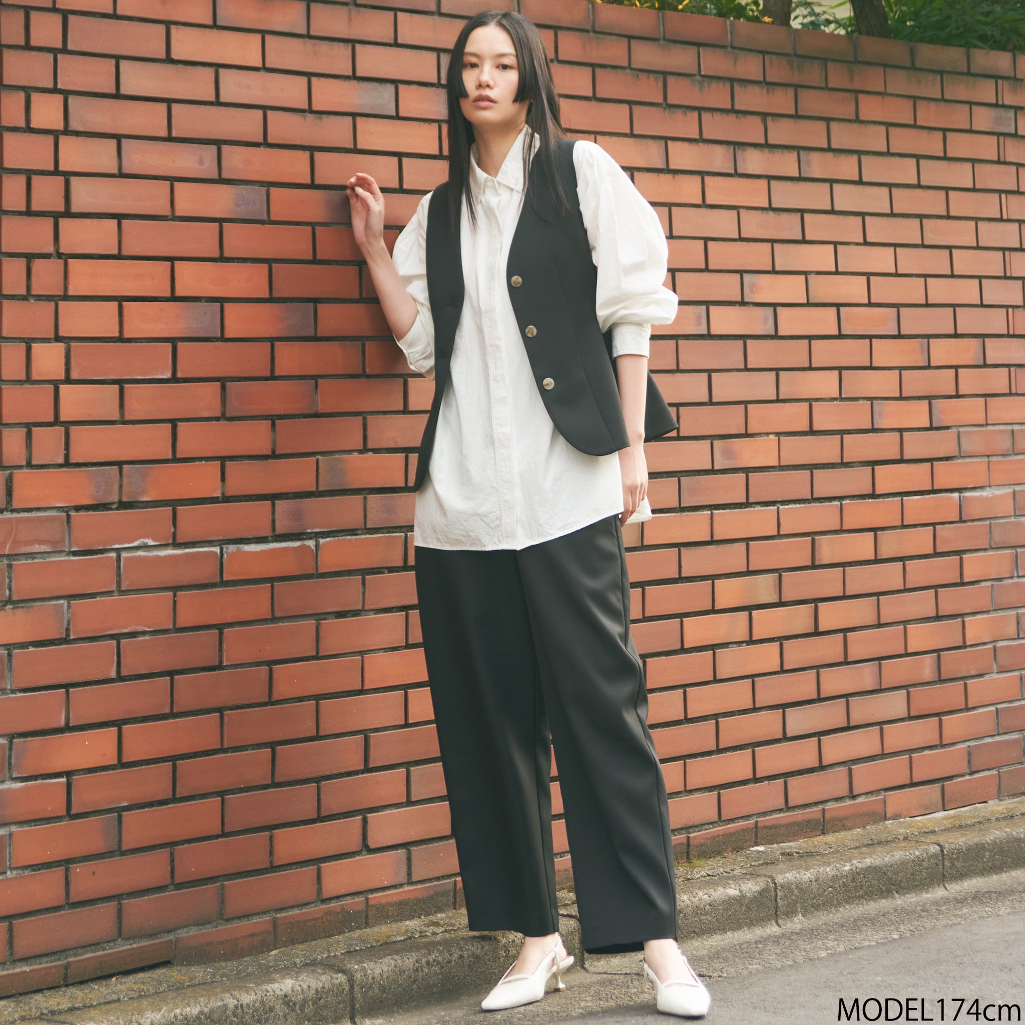 Short bolero Layered vest set