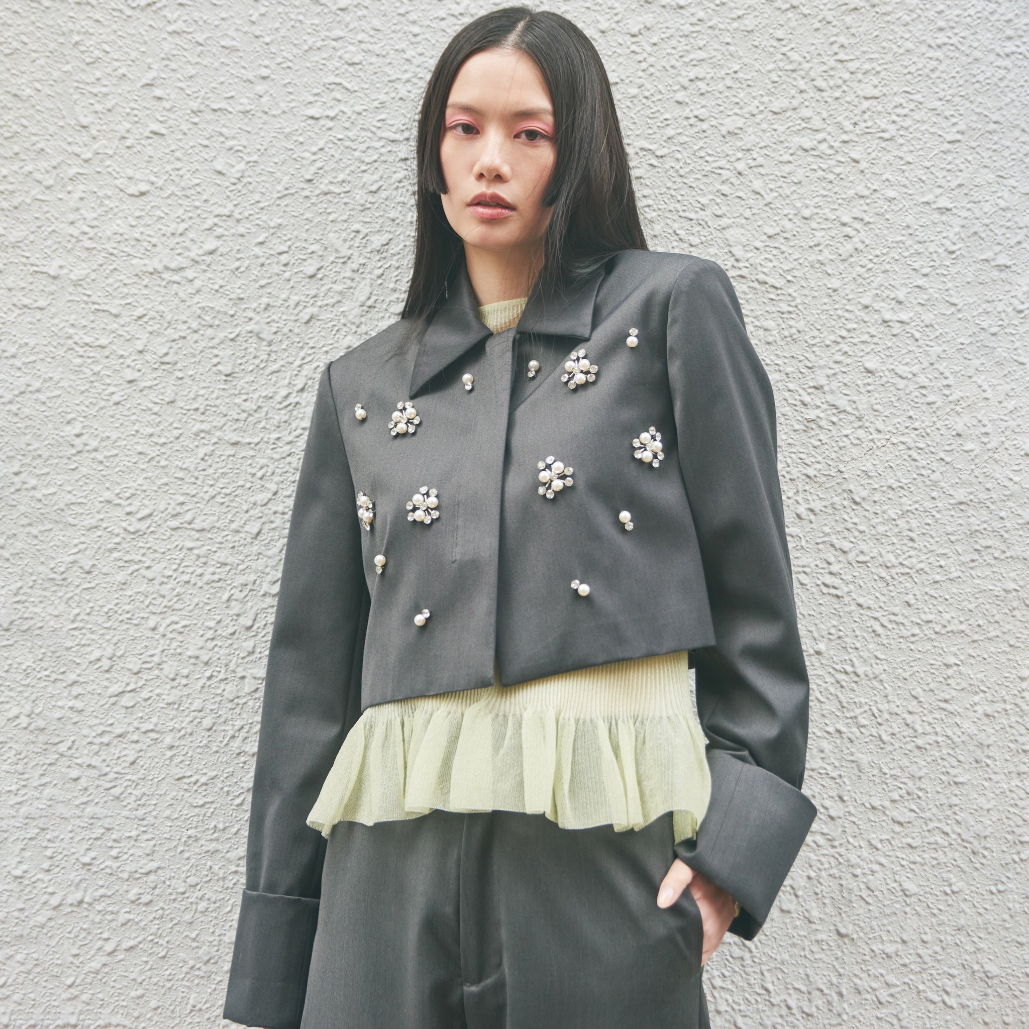 Wide Cuffs Jewely Shortジャケット