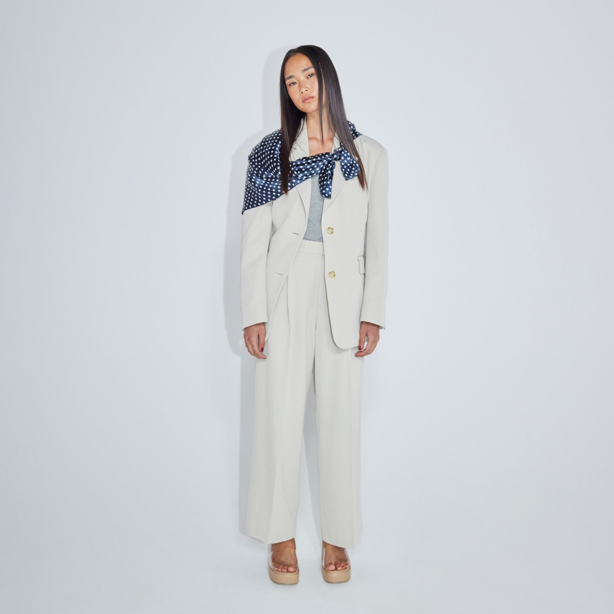 ツイルシングルテーラードジャケット