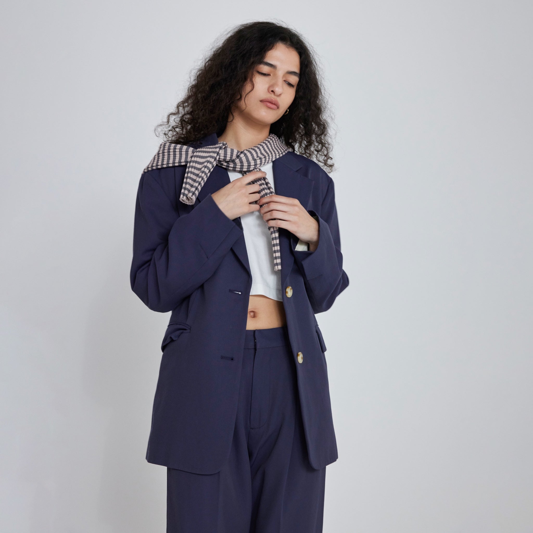 ツイルシングルテーラードジャケット