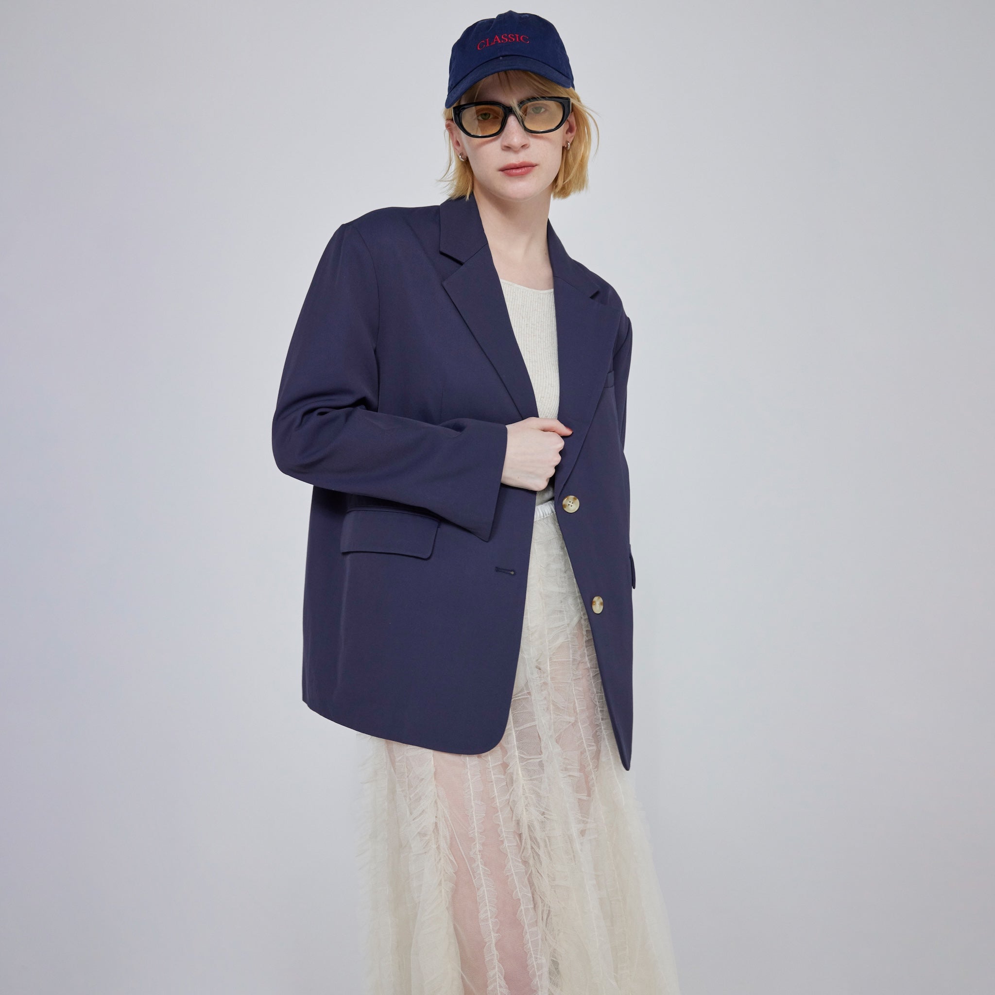 ツイルシングルテーラードジャケット