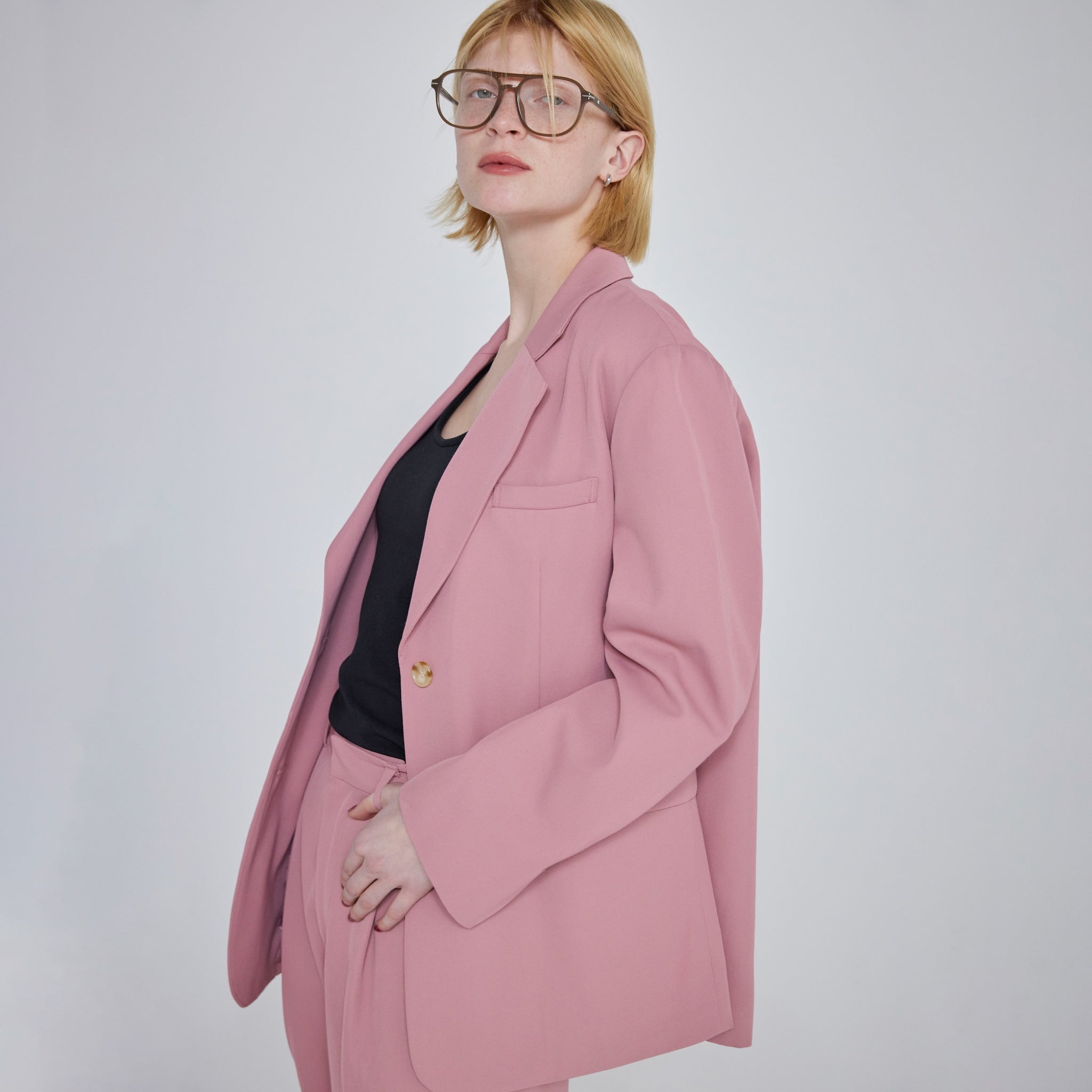 ツイルシングルテーラードジャケット