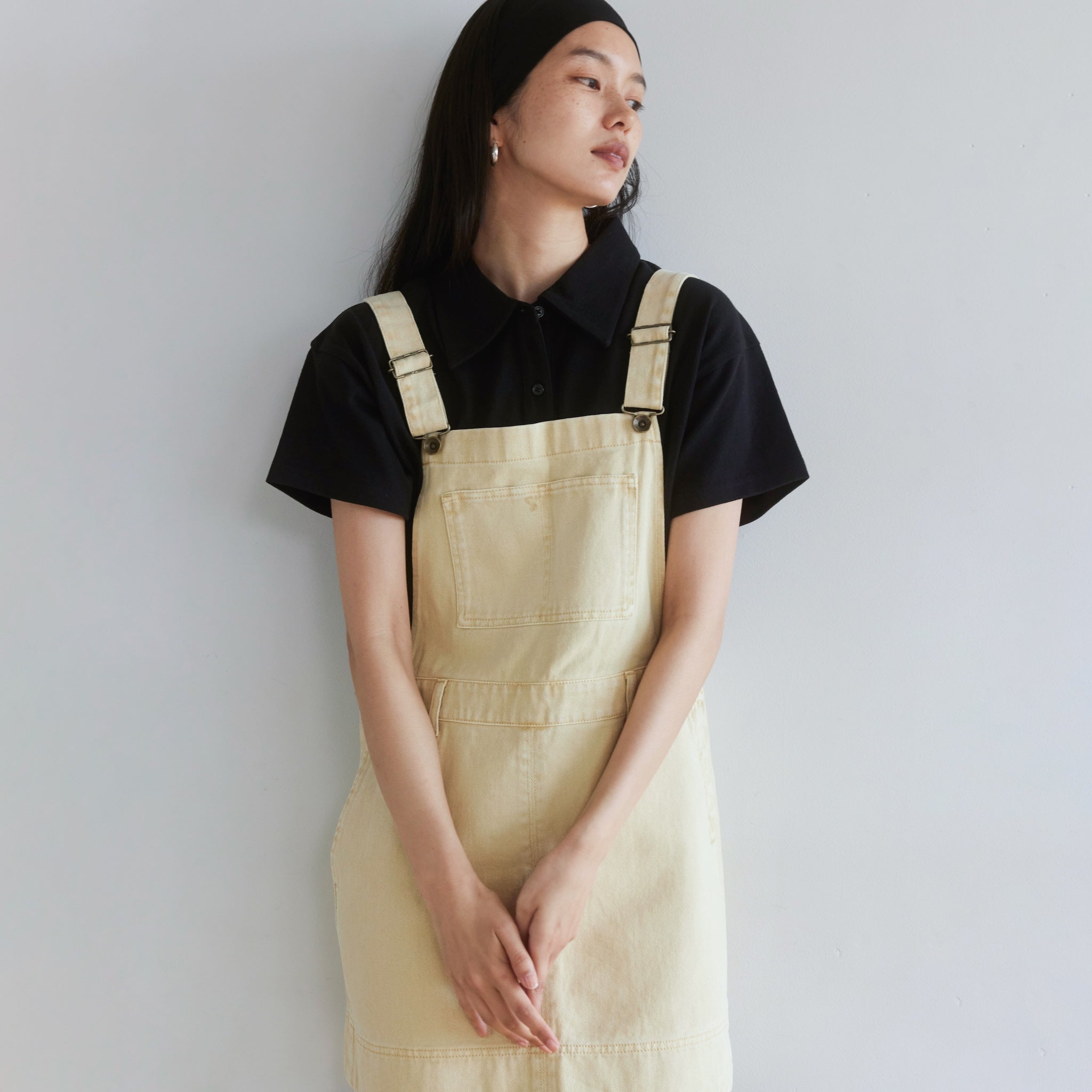 ハイウエストサロペットminiスカート